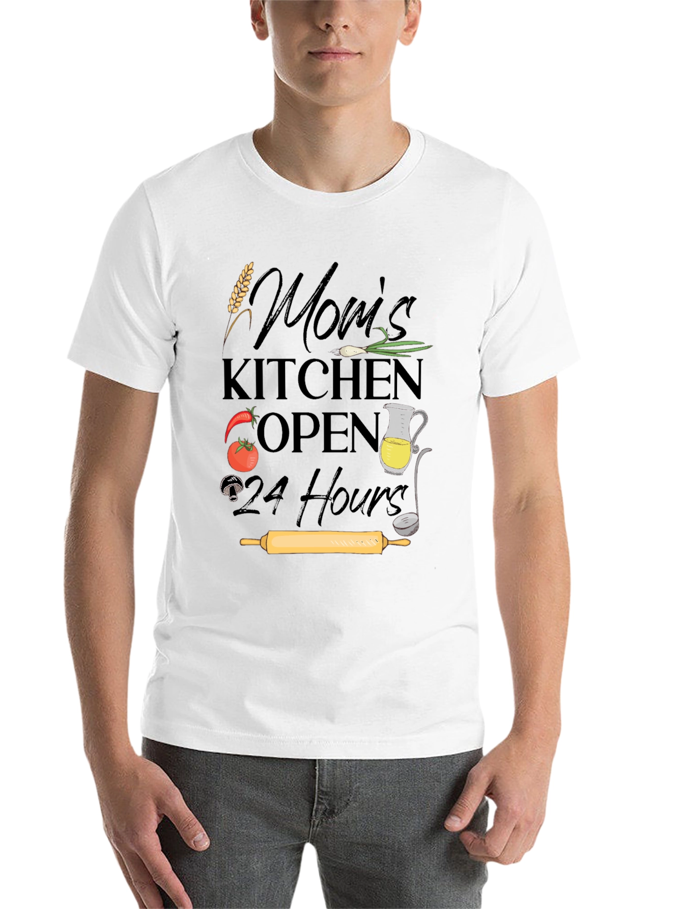 Black Mom's Kitchen Open 24 Hours T-Shirt view 14