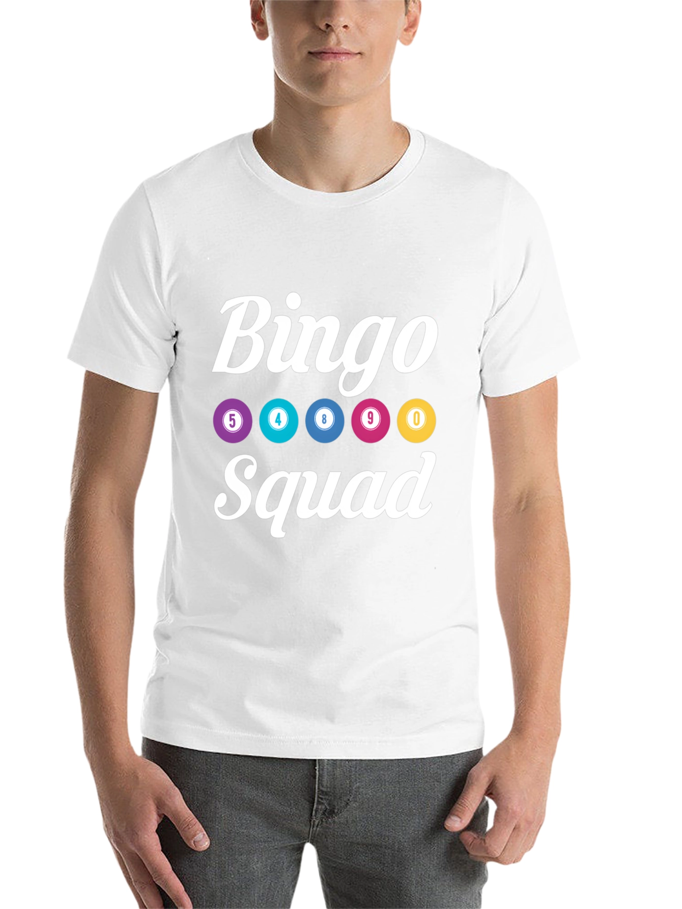 Black Bingo Squad T-Shirt - Lucky Numbers Graphic Tee view 14