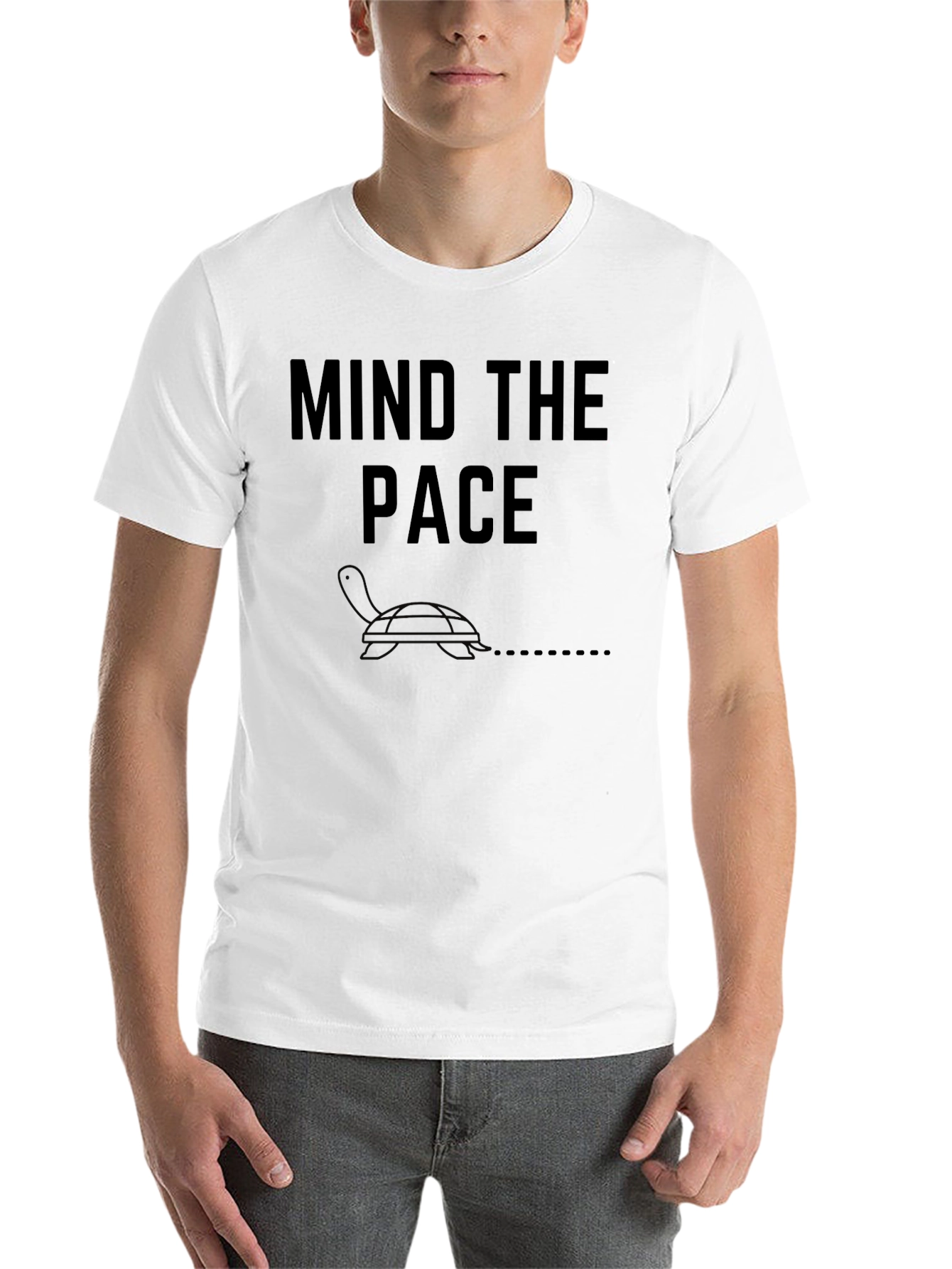 Black Mind the Pace Turtle Graphic Tee view 14