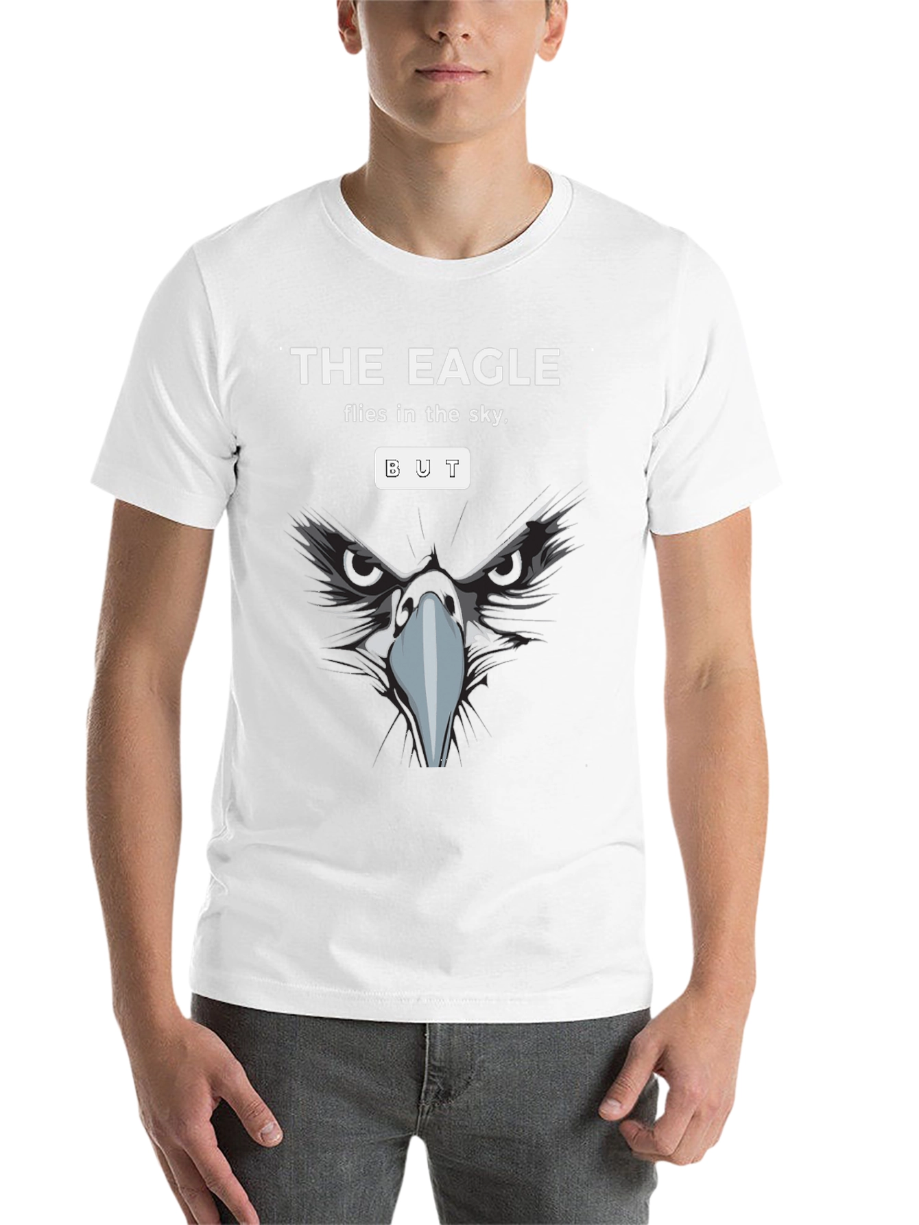 Black The Eagle Flies T-Shirt view 14