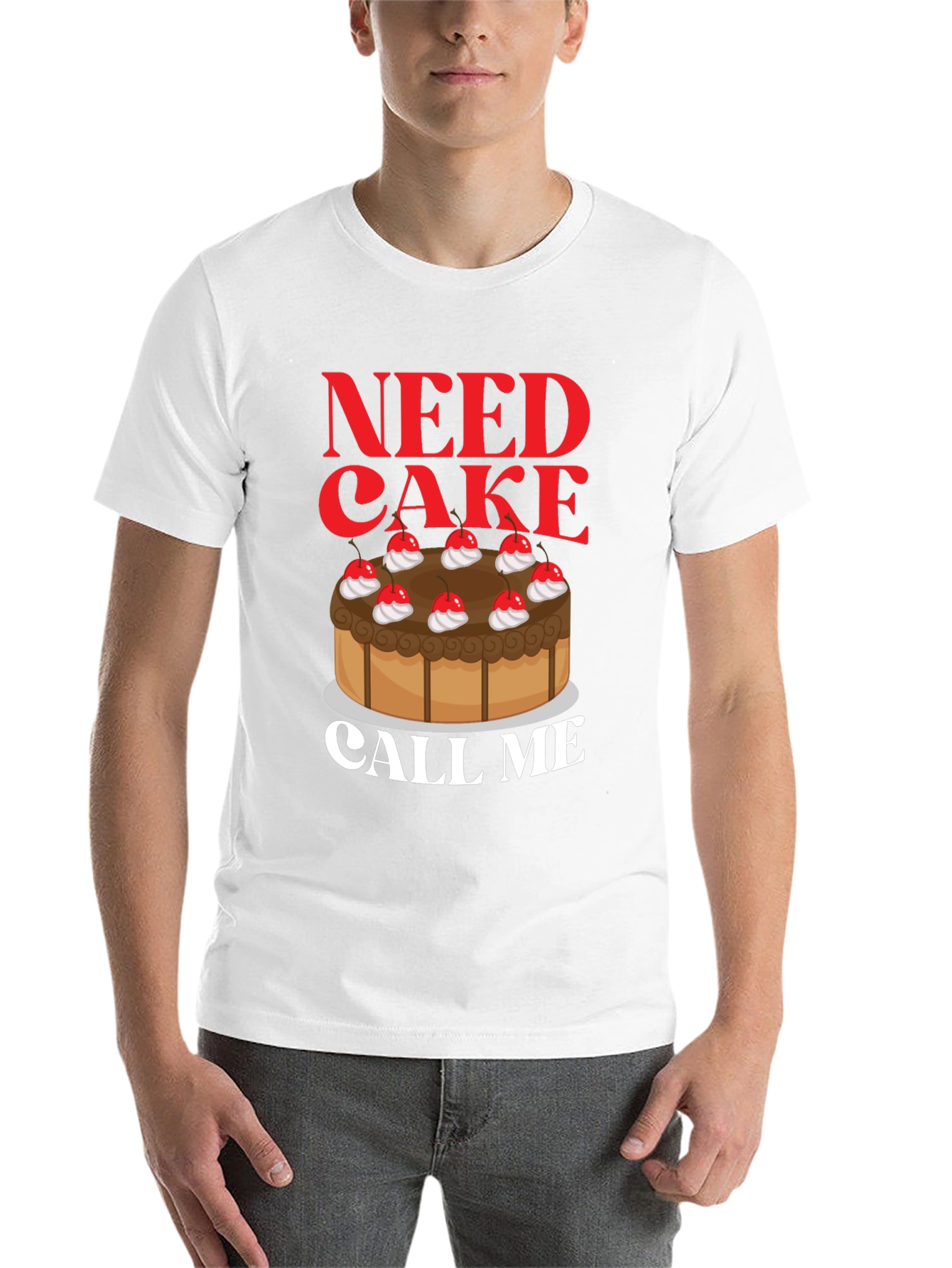 Black Need Cake Call Me T-Shirt - Sweet Tooth Tee view 14