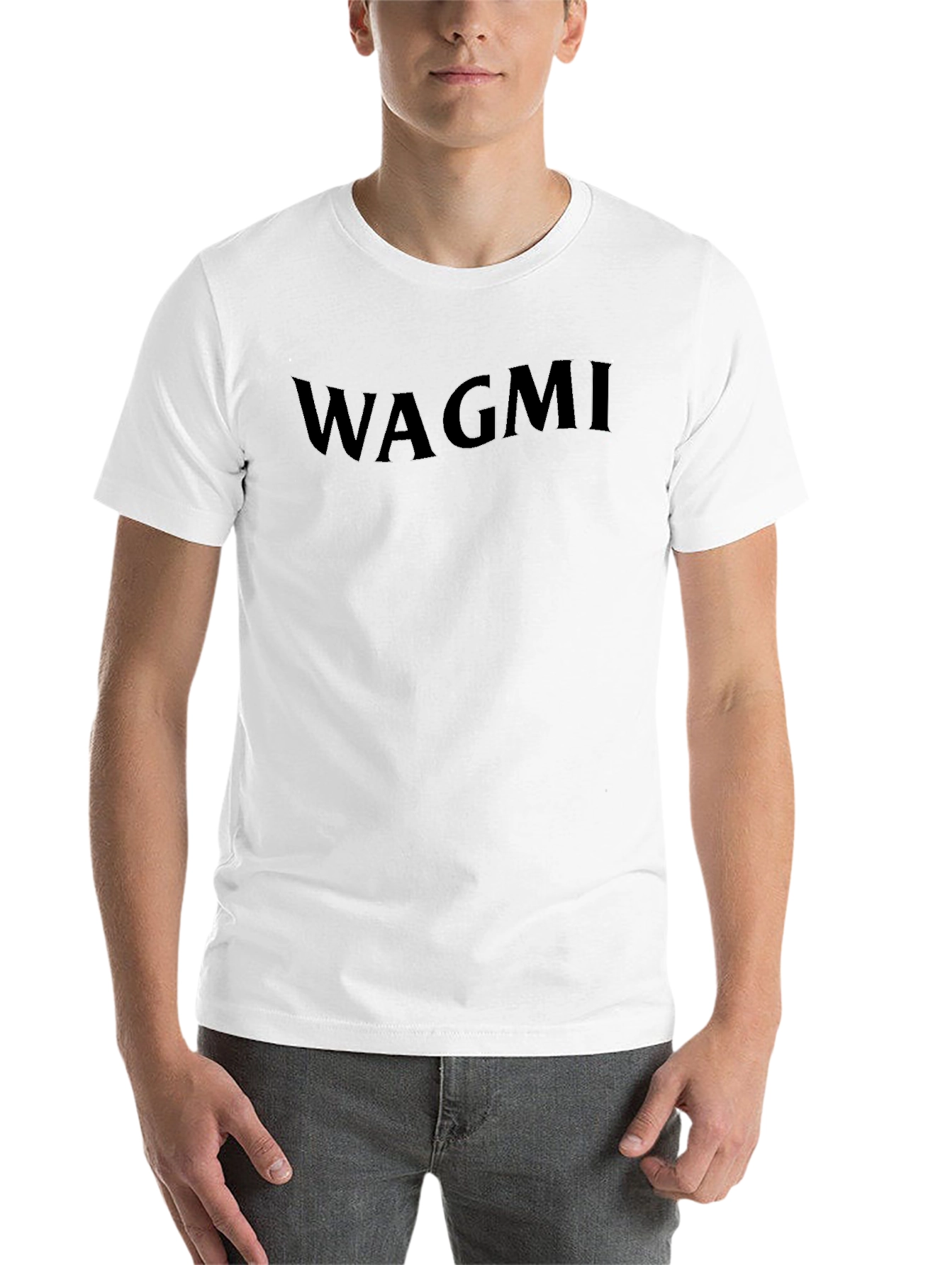 Black WAGMI Graphic Tee - Stylish Black Cotton T-Shirt view 14