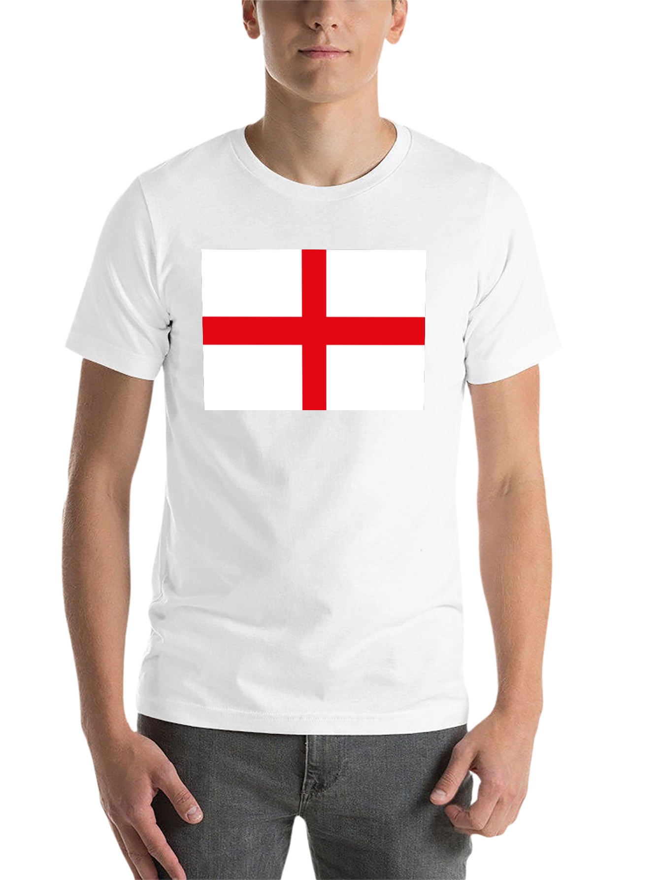 Black England Flag Graphic T-Shirt - Black view 14