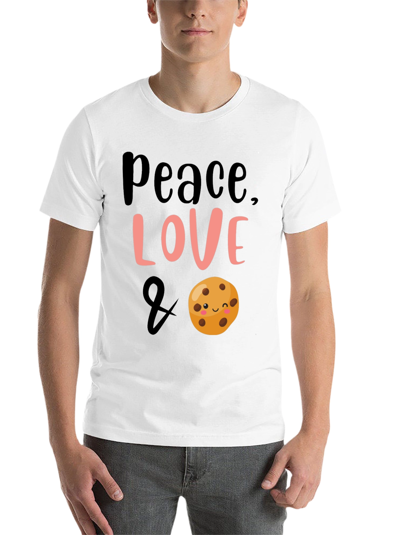 Black Peace, Love & Cookies Black Graphic Tee view 14