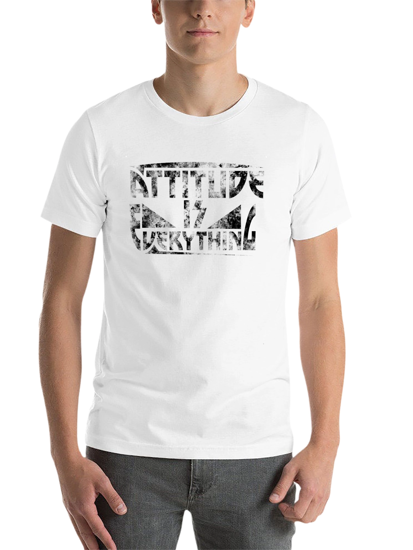 Attitude is Everything Black T-Shirt - 14