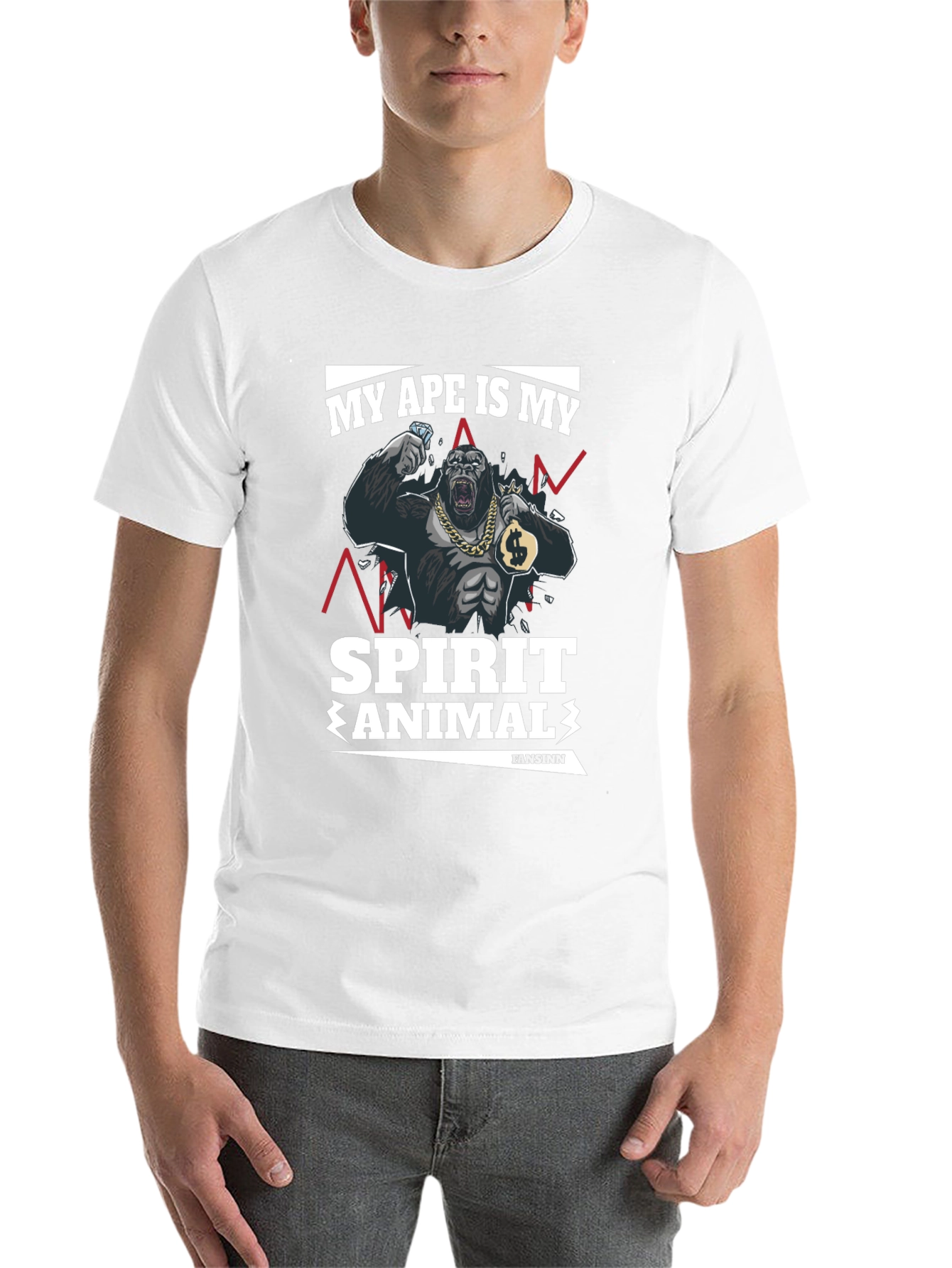Black Ape Spirit Animal Graphic T-Shirt view 14