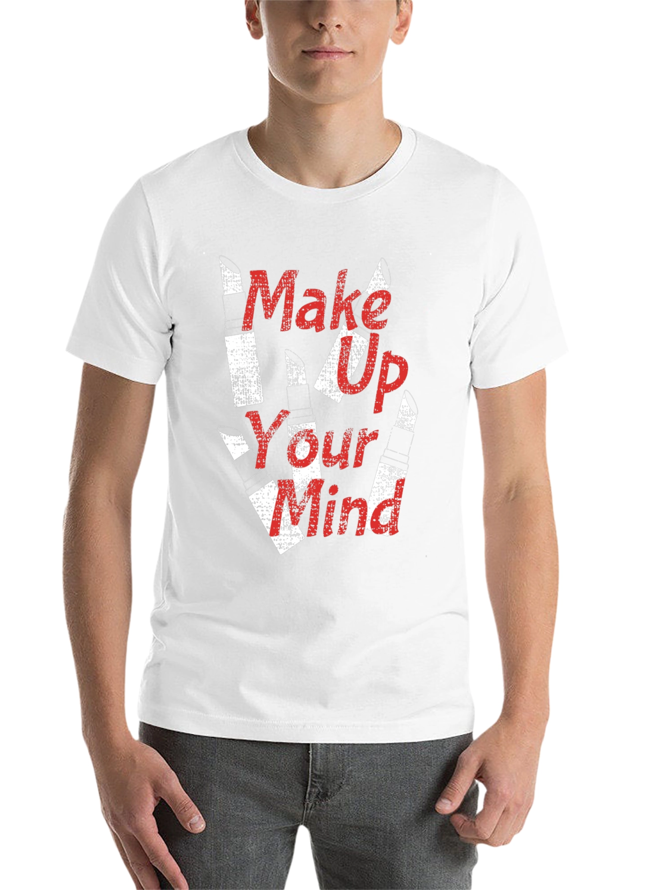 Black Make Up Your Mind Graphic Tee view 14
