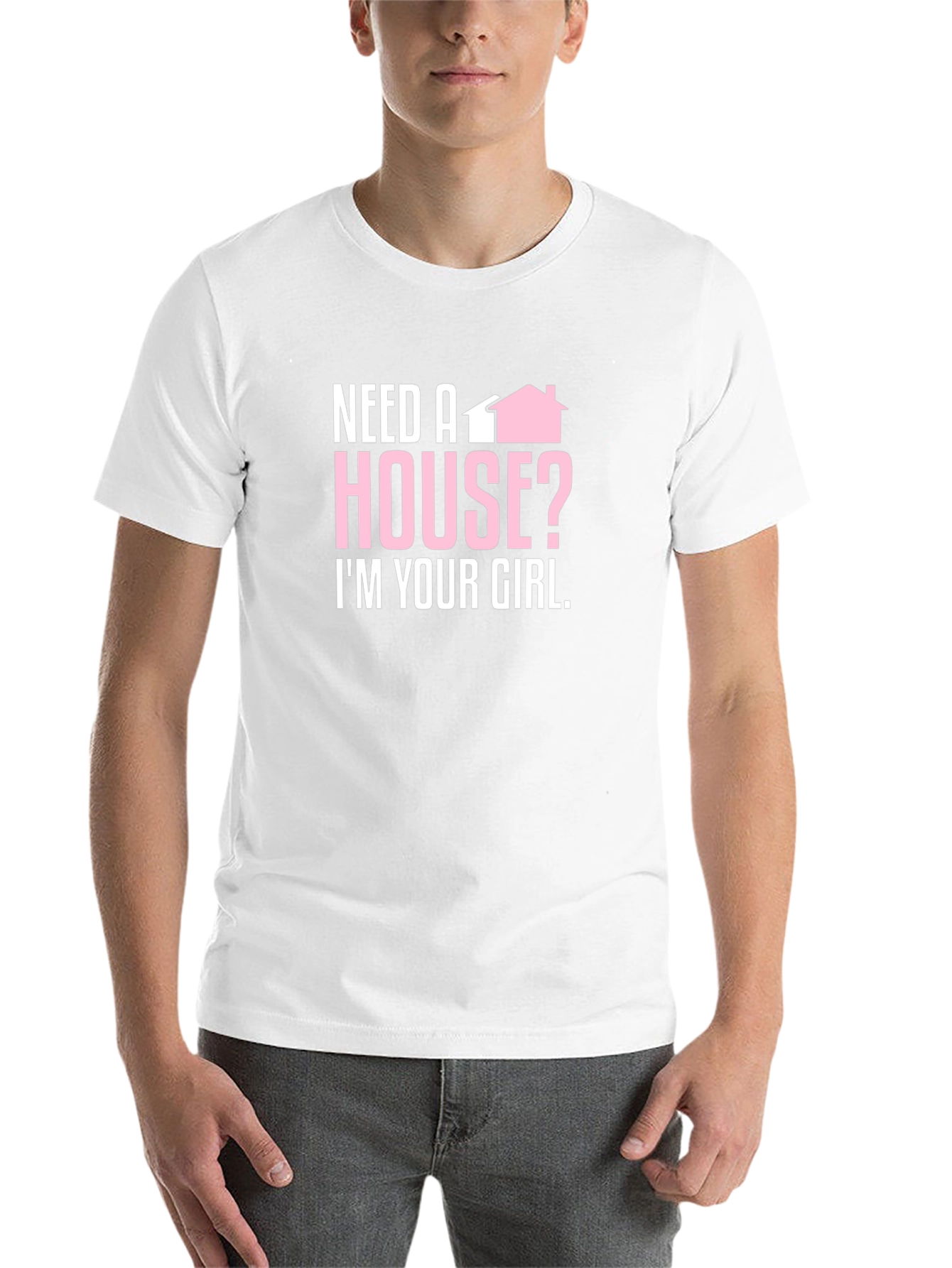 Black Need a House? Black Graphic Tee view 14