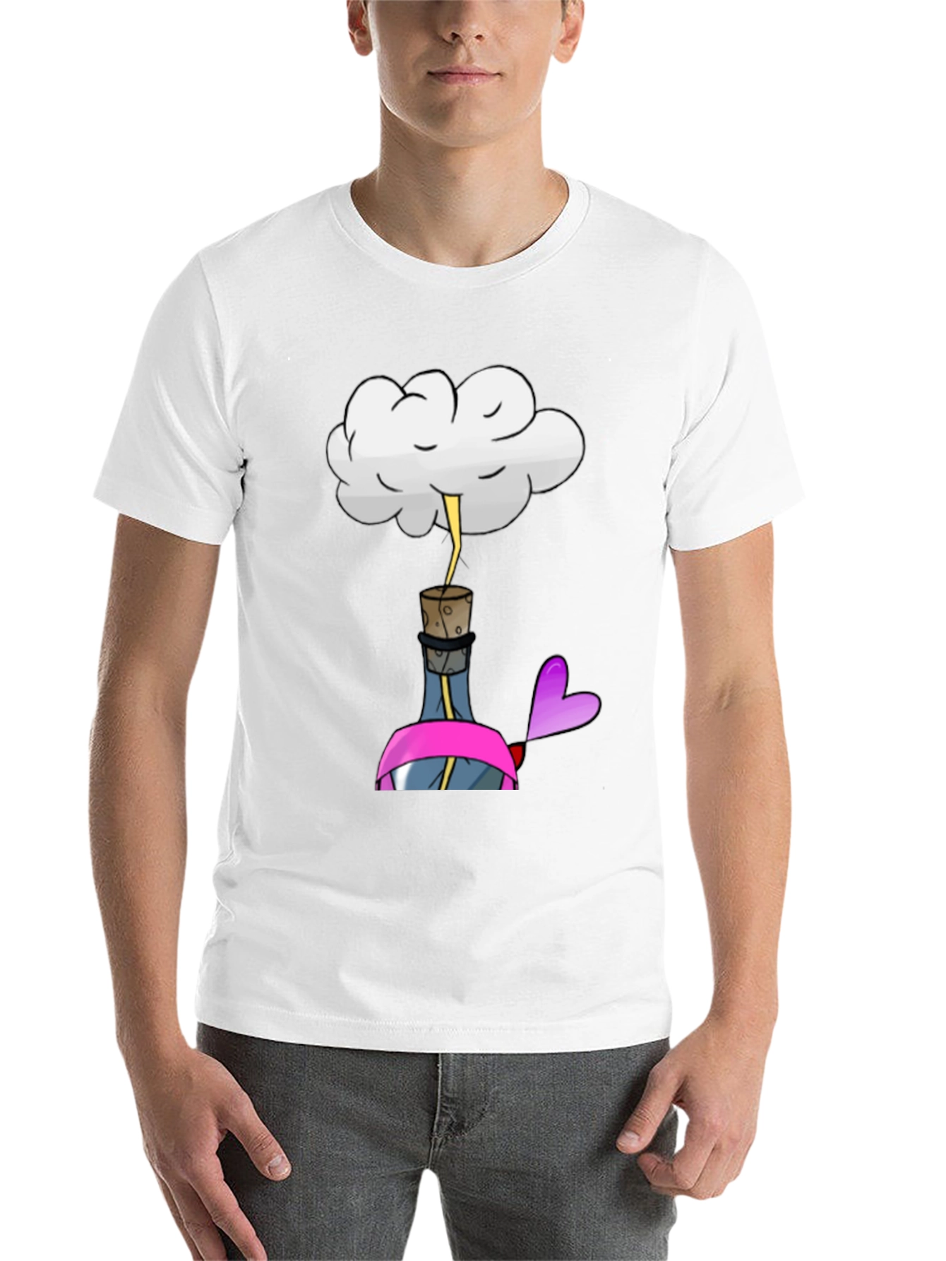 Black Cloud Lightning in a Bottle Black T-Shirt view 14
