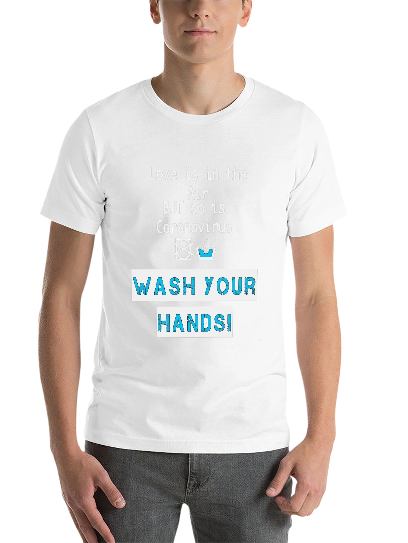 Black Wash Your Hands T-Shirt - Coronavirus Awareness view 14