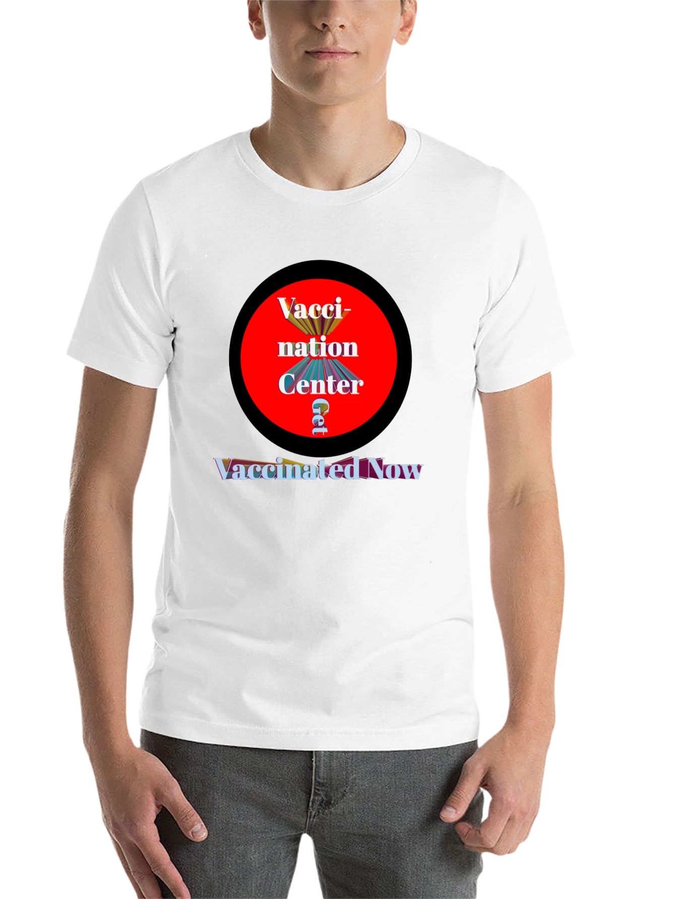 Black Vaccination Center T-Shirt - Get Vaccinated Now view 14