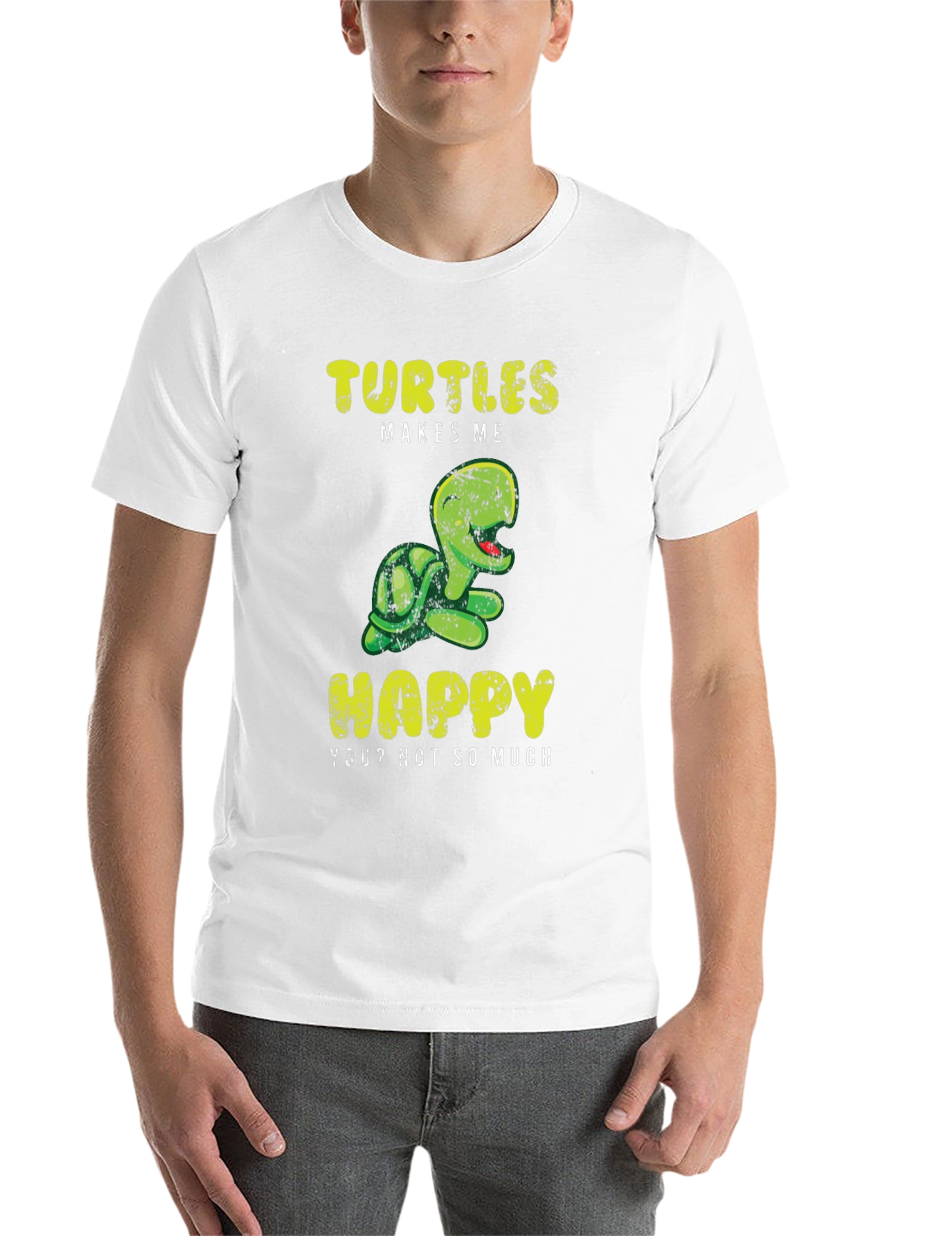 Black Turtles Make Me Happy T-Shirt view 14