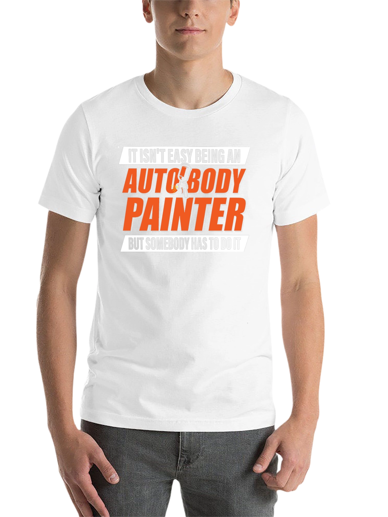Black Auto Body Painter Graphic Tee - Black view 14