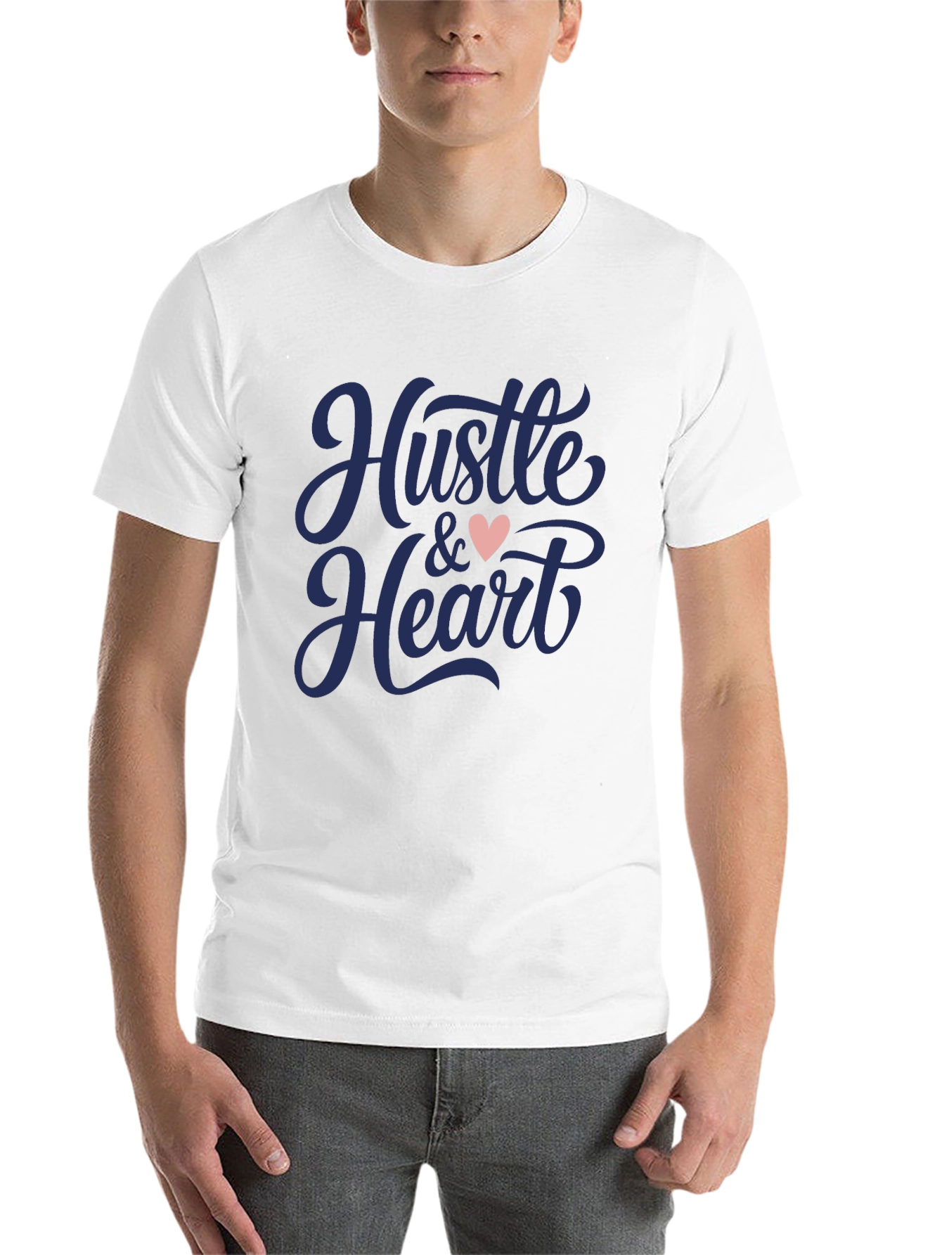 Black Hustle & Heart Graphic Tee view 14