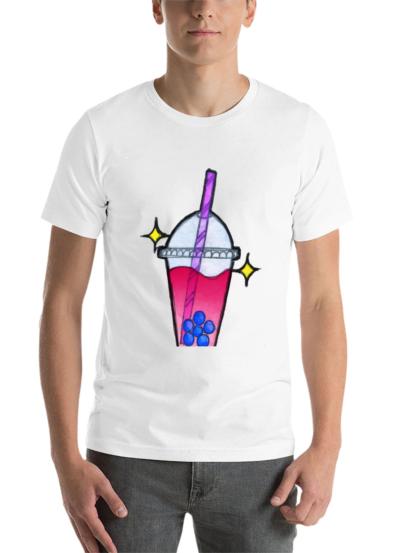 Black Boba Tea Graphic Tee view 14