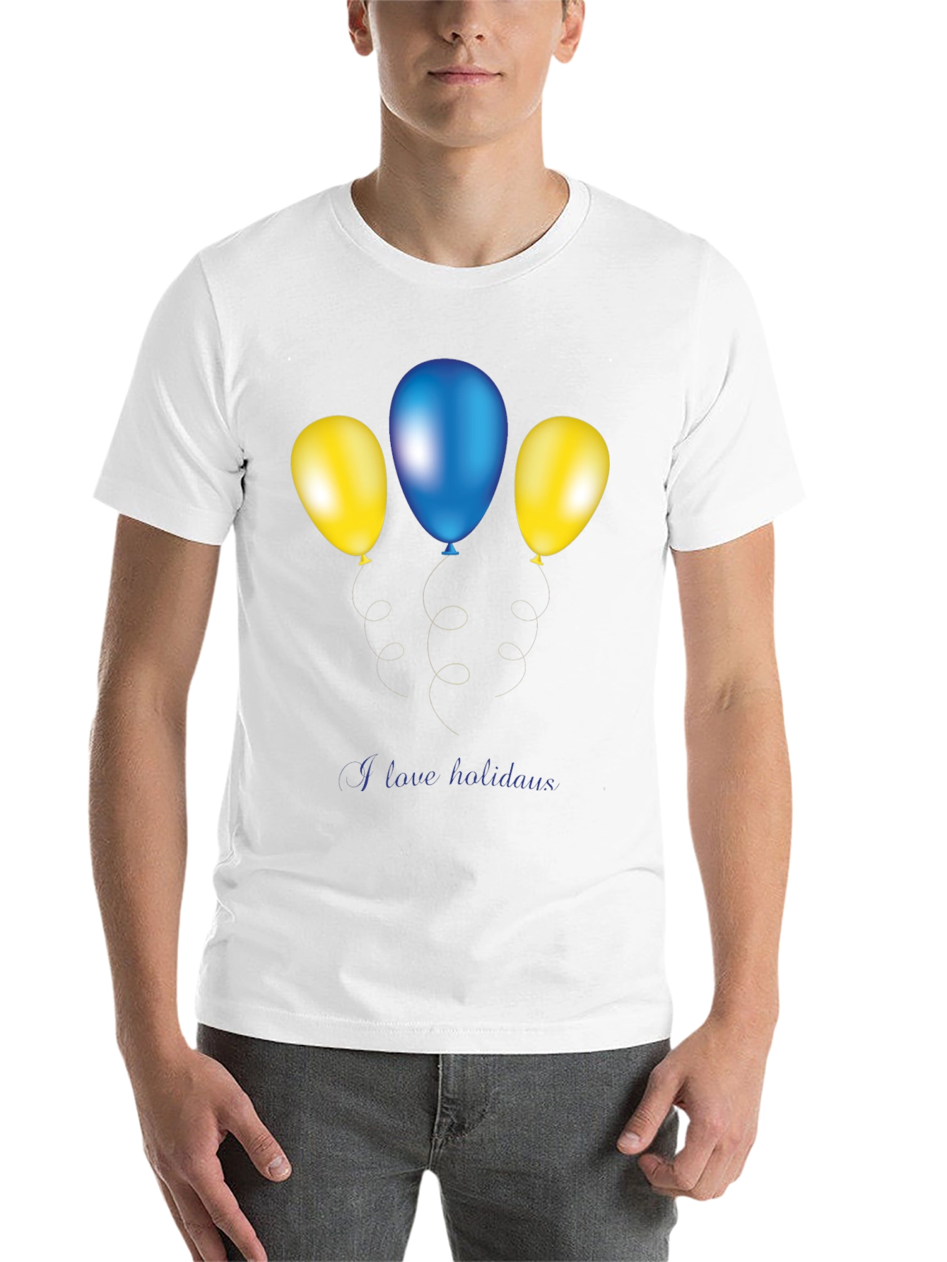 Black Festive Balloons Graphic Tee - Holiday Fun view 14