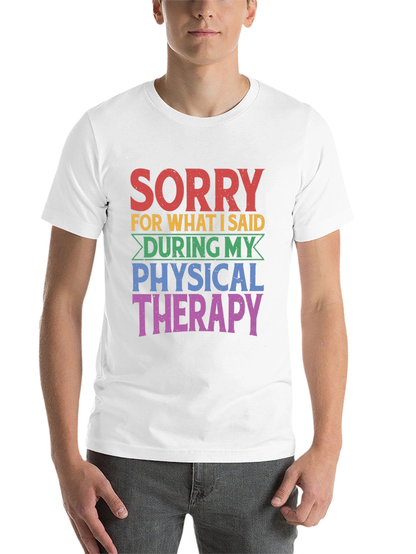 Black Sorry Physical Therapy T-Shirt view 14