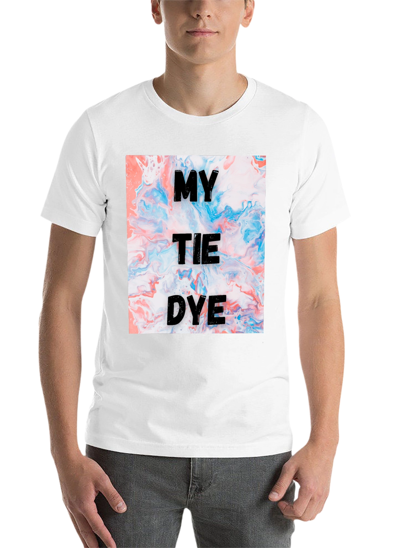 Black My Tie Dye Graphic T-Shirt view 14