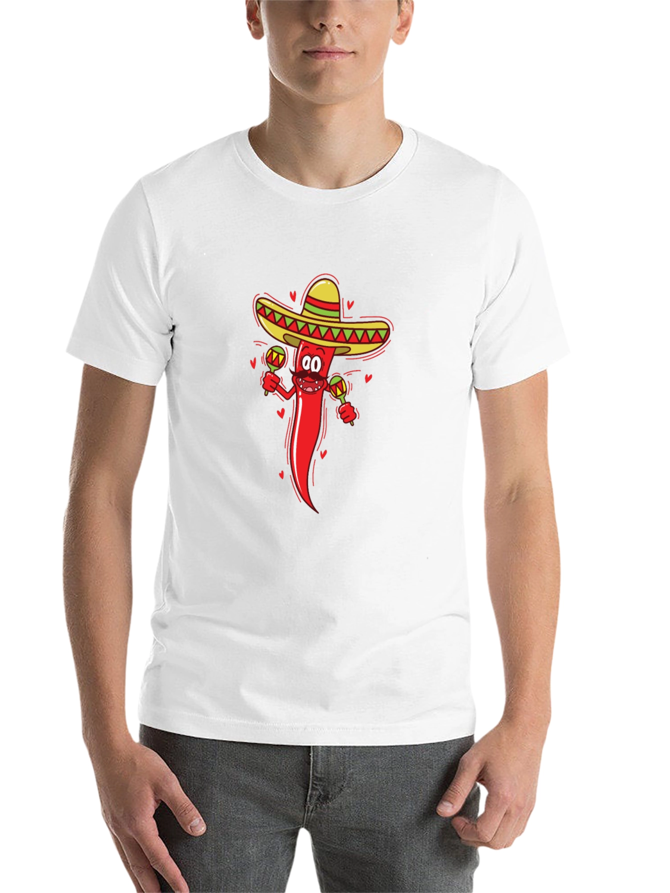 Black Chili Pepper Sombrero Graphic Tee view 14
