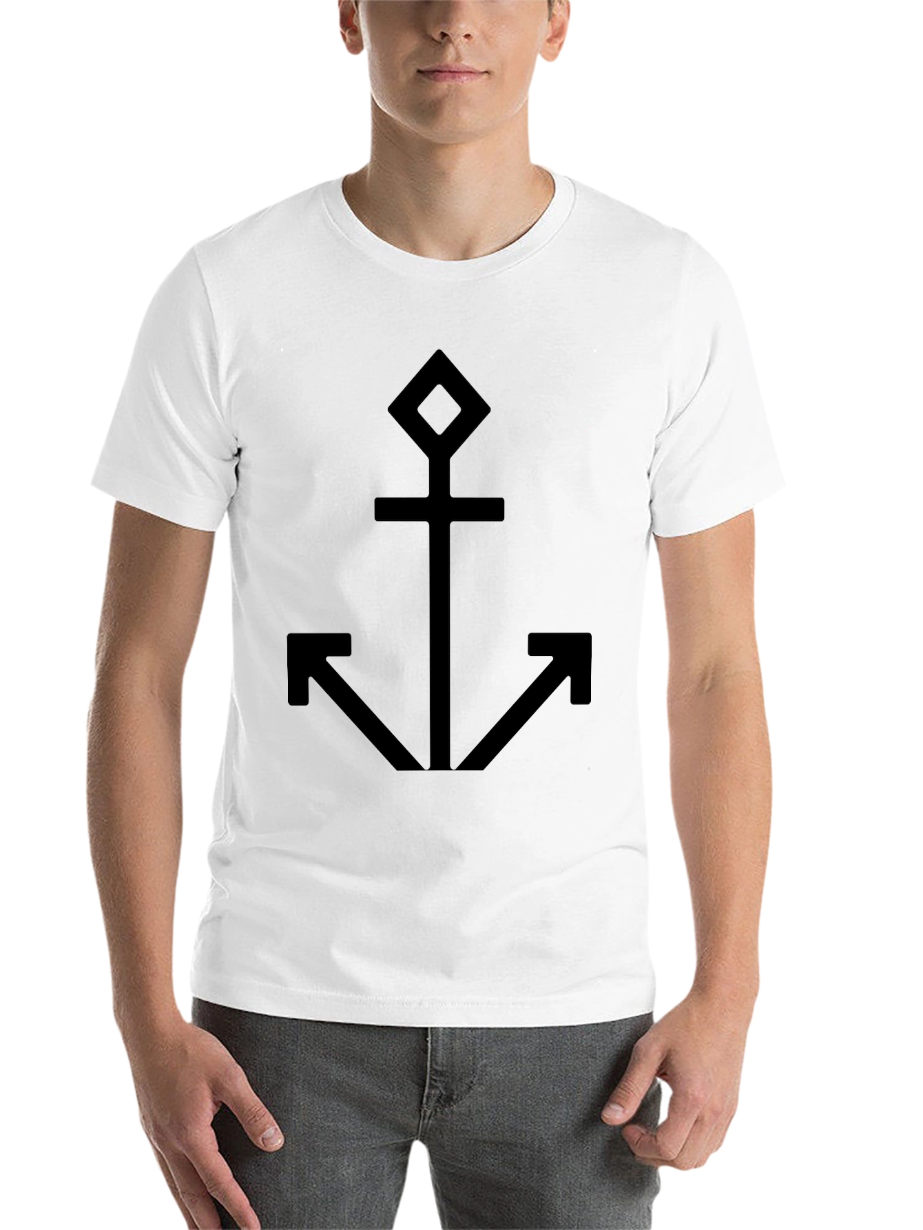 Black Anchor Graphic Black T-Shirt view 14