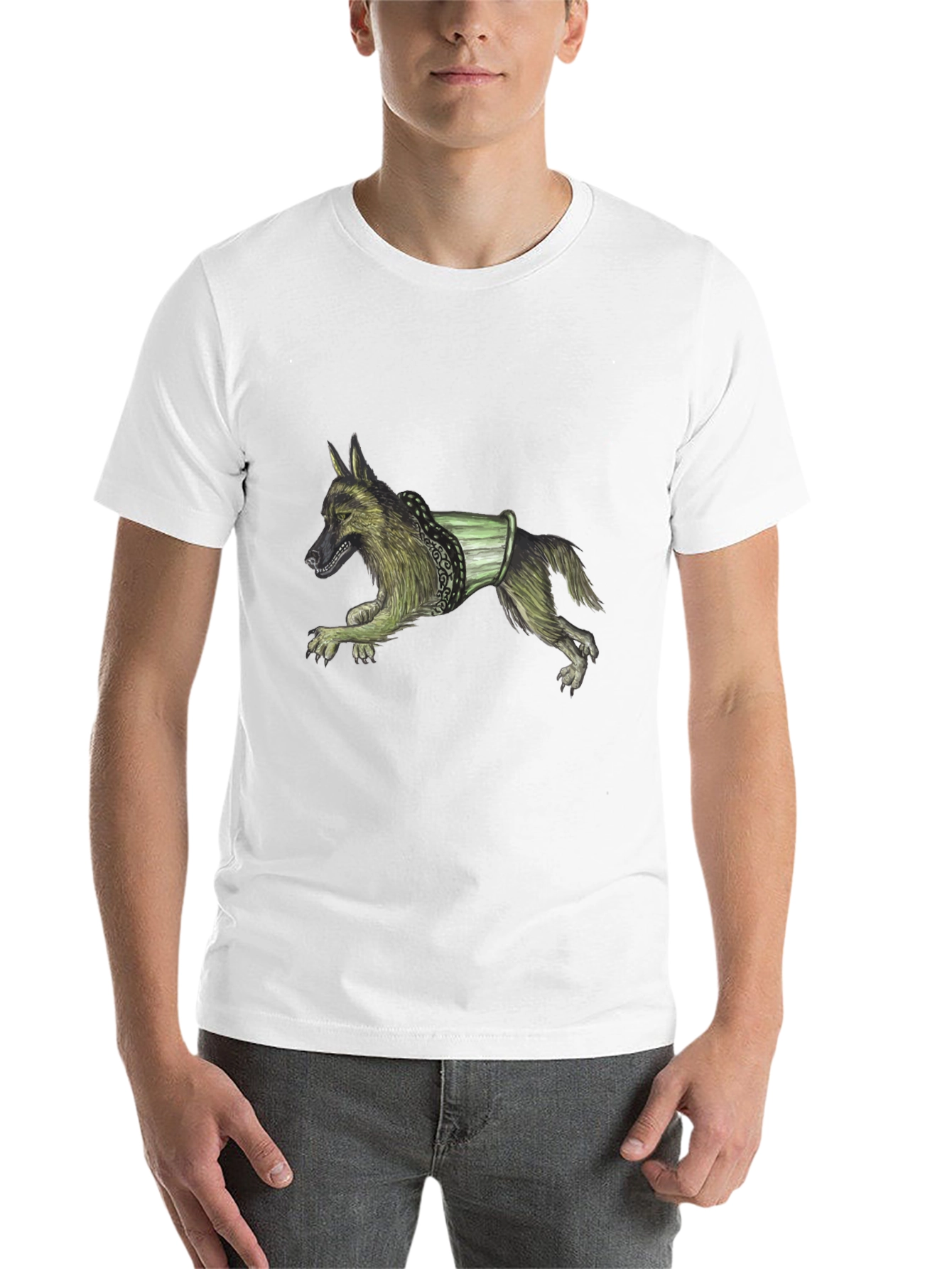 Black Dog Graphic Print Black T-Shirt view 14