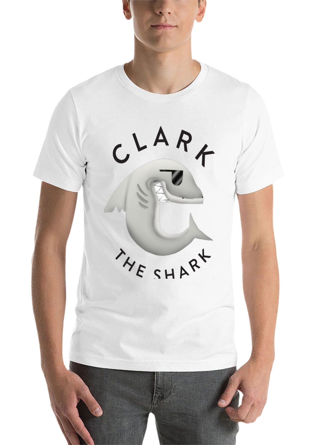 Black Clark the Shark Graphic Tee - Black view 14