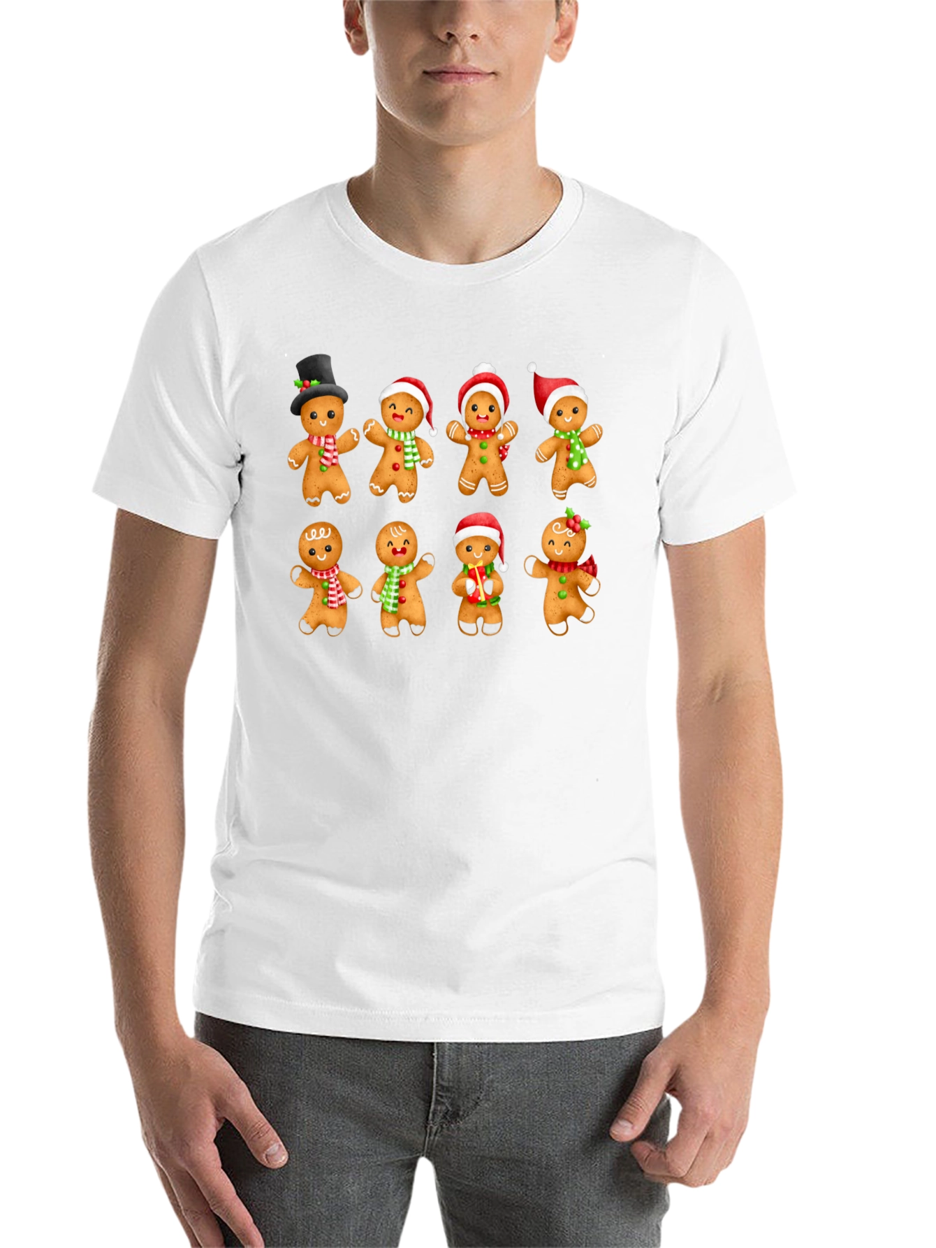 Gingerbread Man Holiday Graphic T-Shirt - 14
