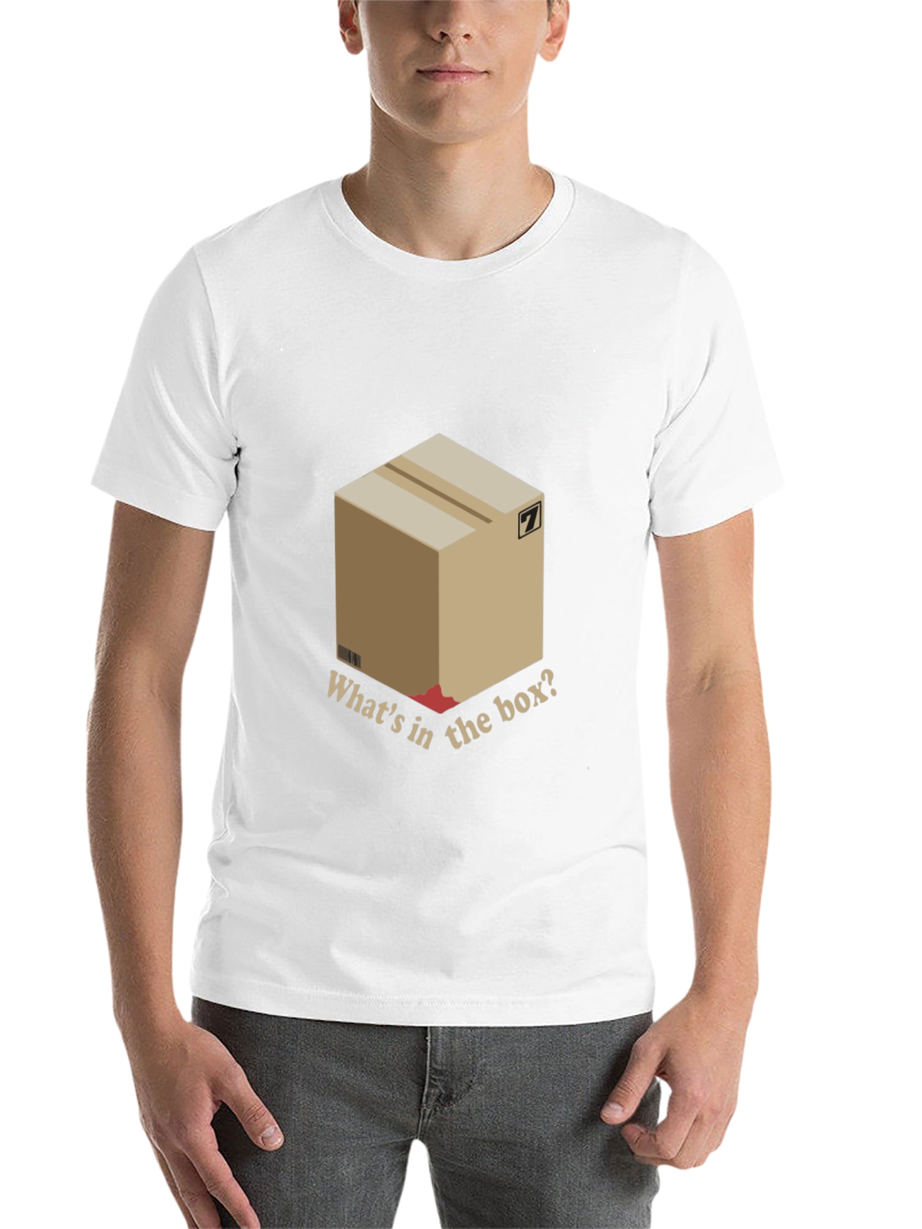 Black Mystery Box Tee - "What's in the Box?" T-Shirt view 14
