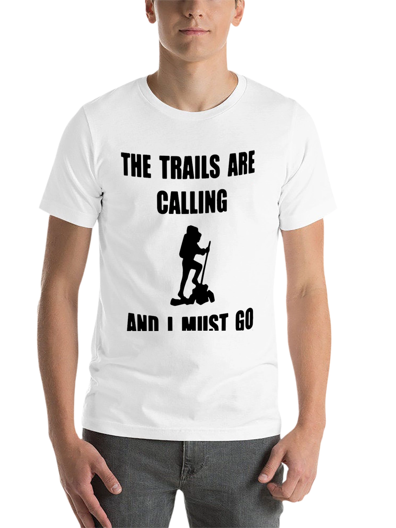 Black The Trails are Calling Black T-Shirt view 14