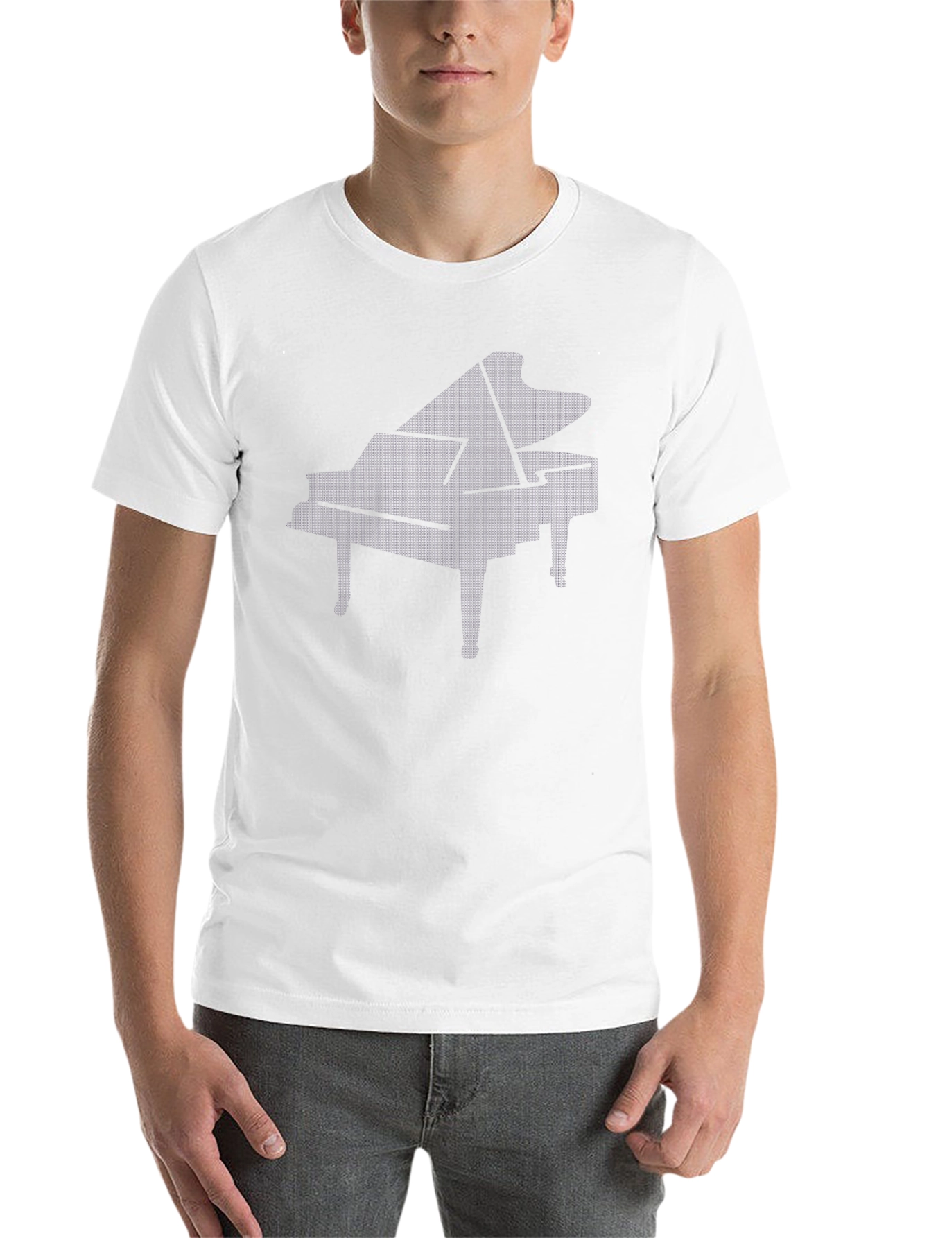 Black Grand Piano Graphic Tee - Black view 14
