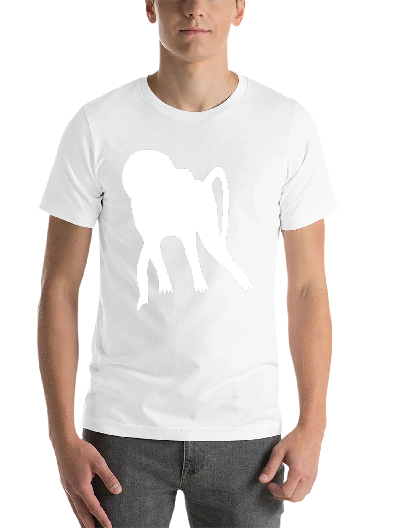 Black Monkey Silhouette Graphic Tee - Casual Style view 14