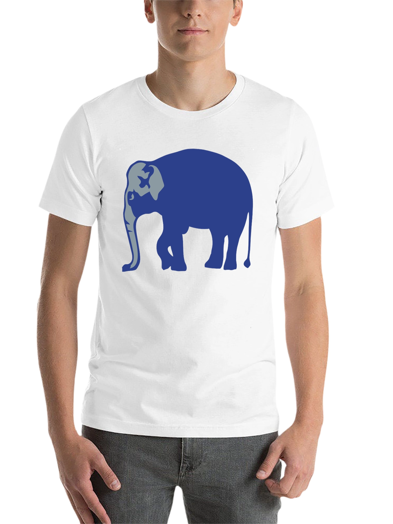 Black Elephant Graphic Tee - Cool Animal Design view 14