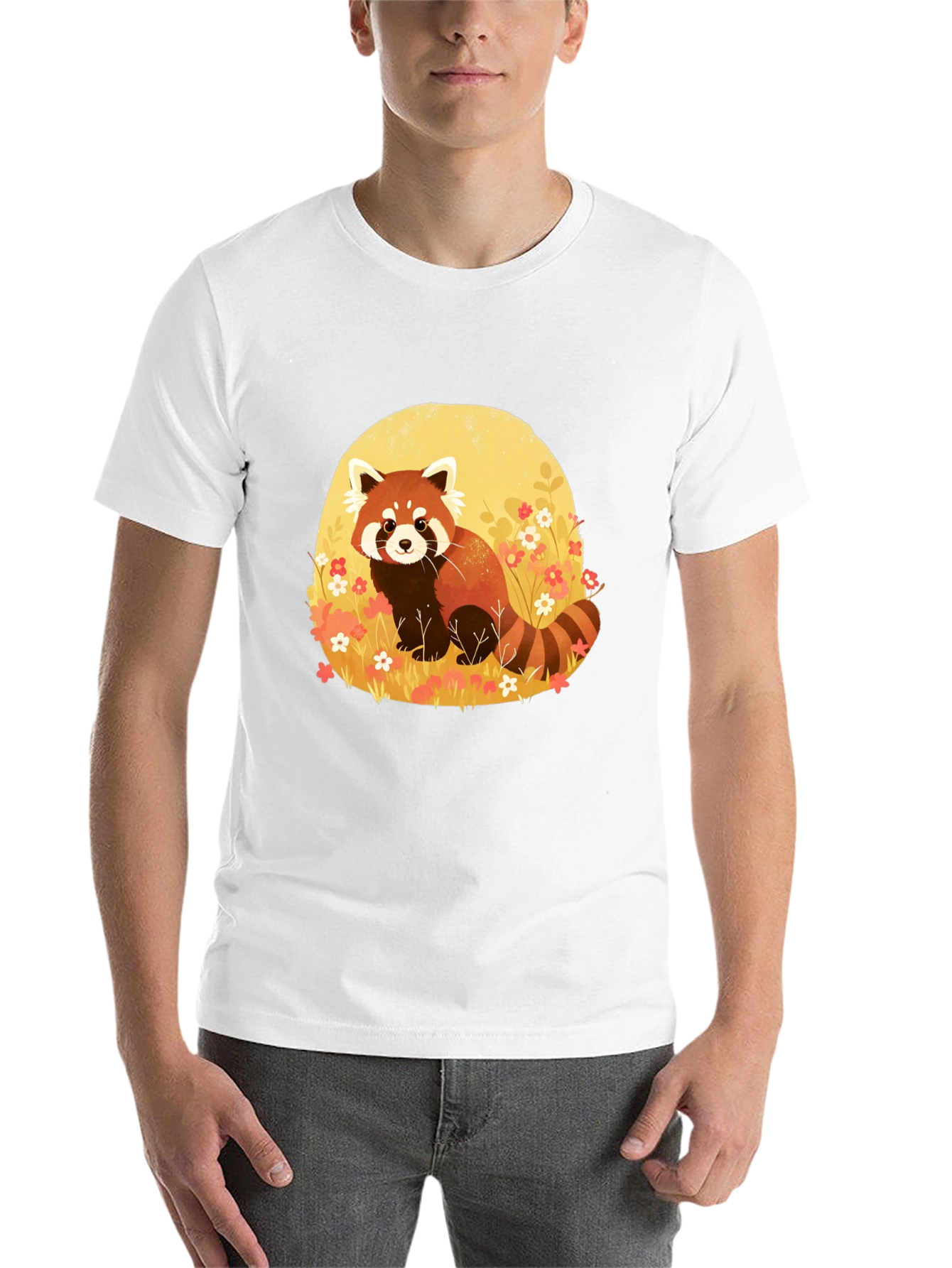 Black Red Panda Graphic Tee - Soft Cotton Blend view 14