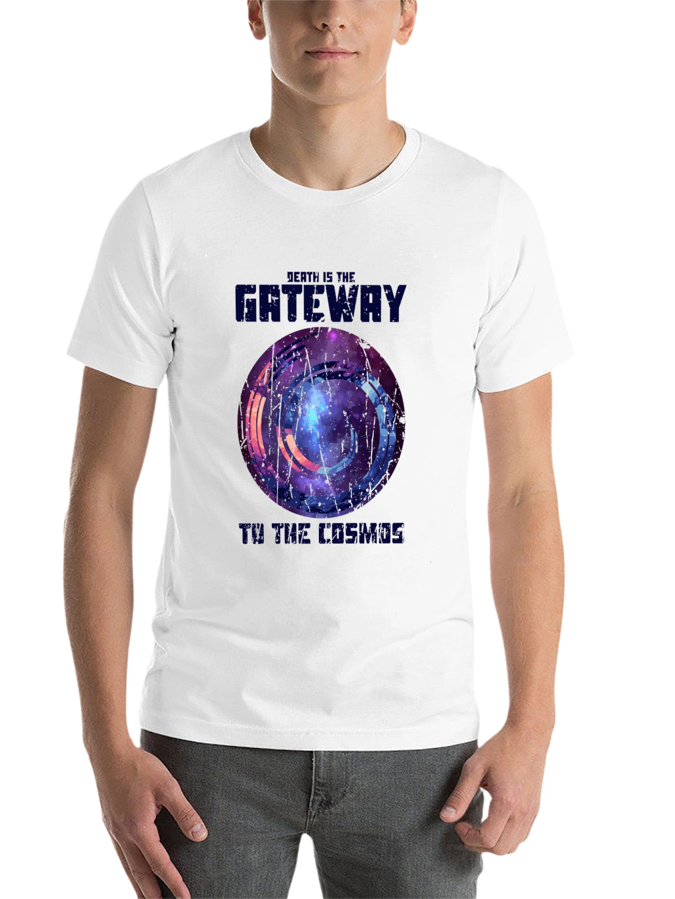 Black Death Is The Gateway To The Cosmos Black T-Shirt view 14