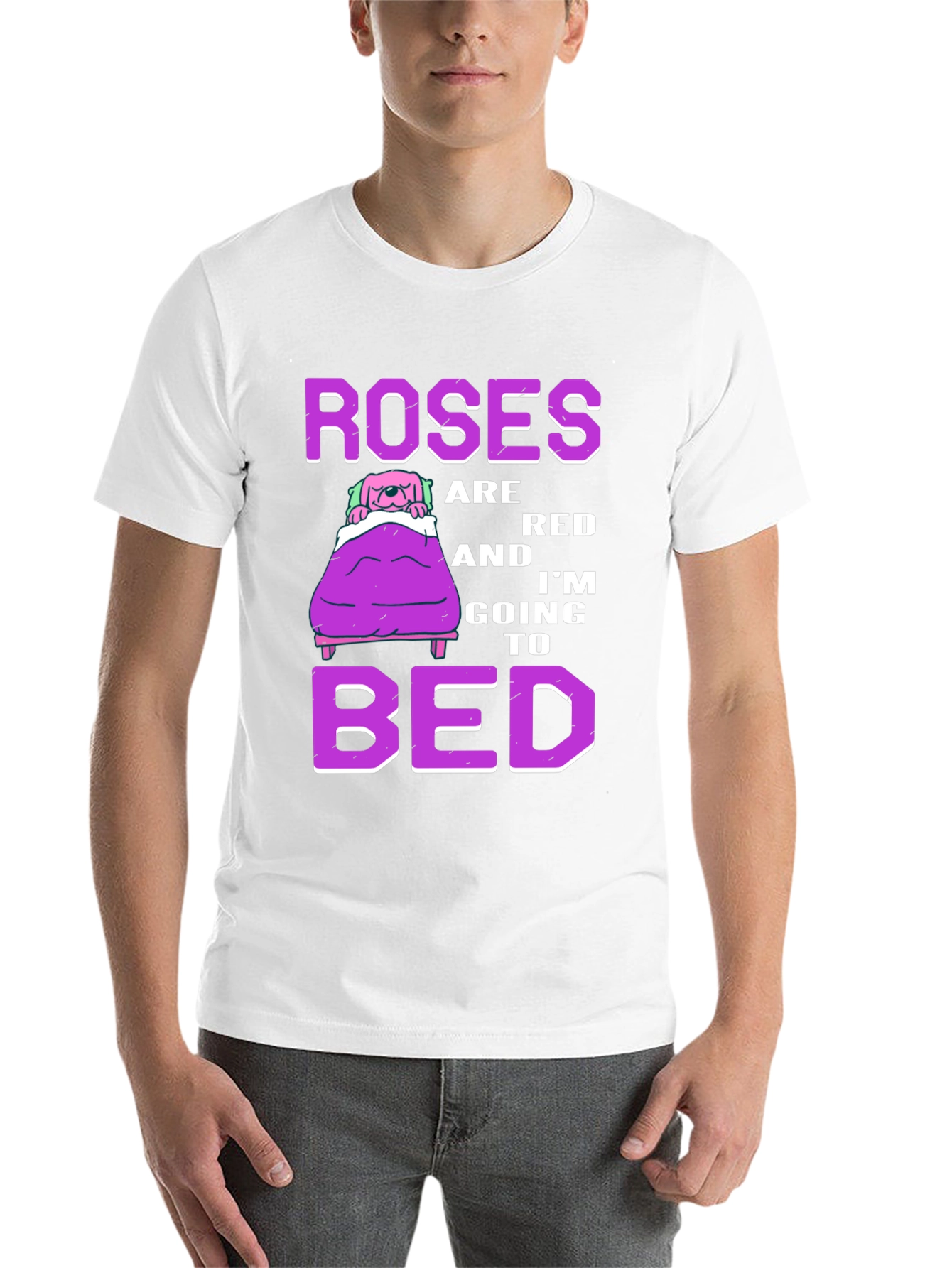 Black Roses are Red I'm Going to Bed T-Shirt view 14