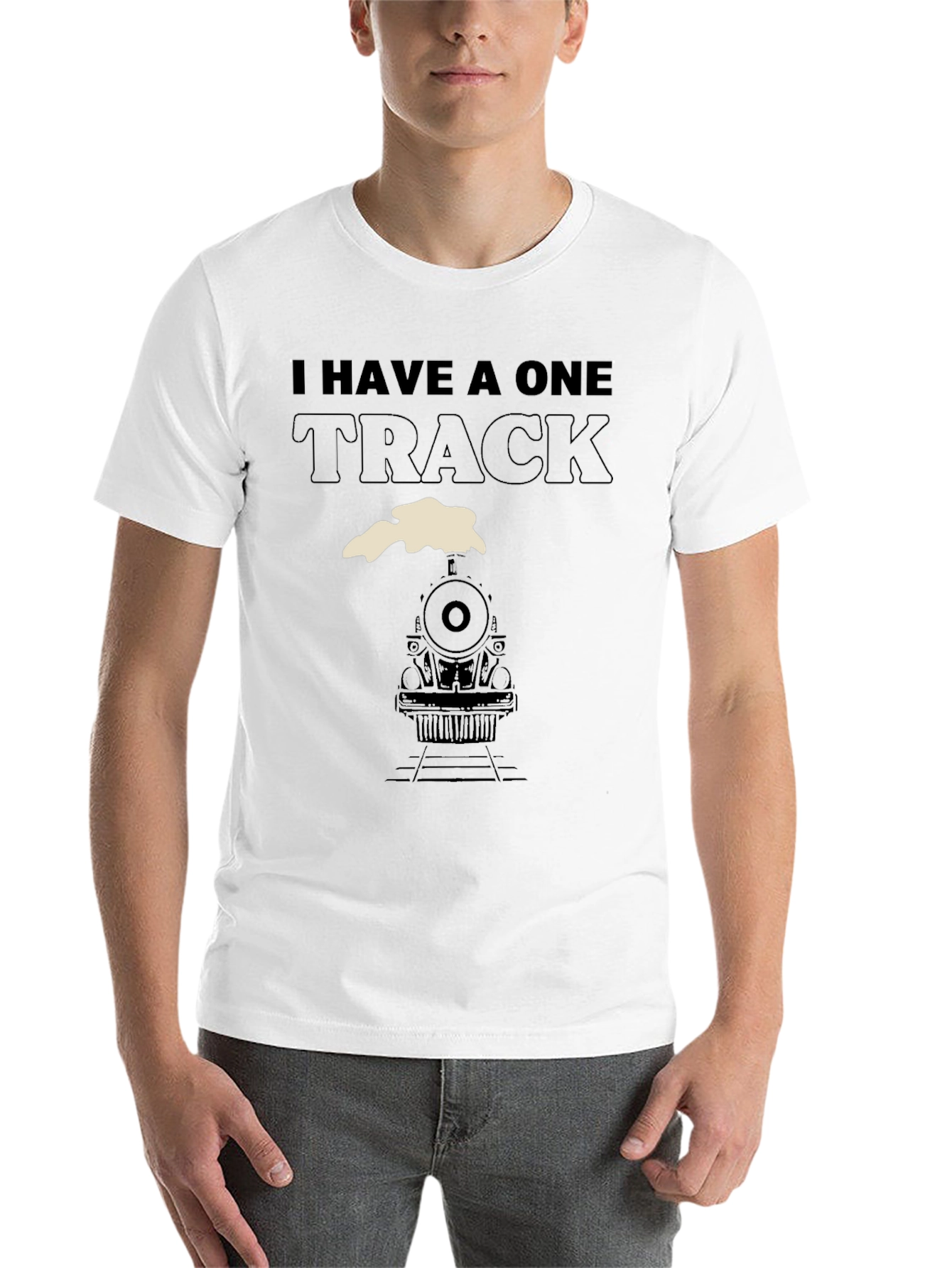 Black One Track Mind Train T-Shirt view 14