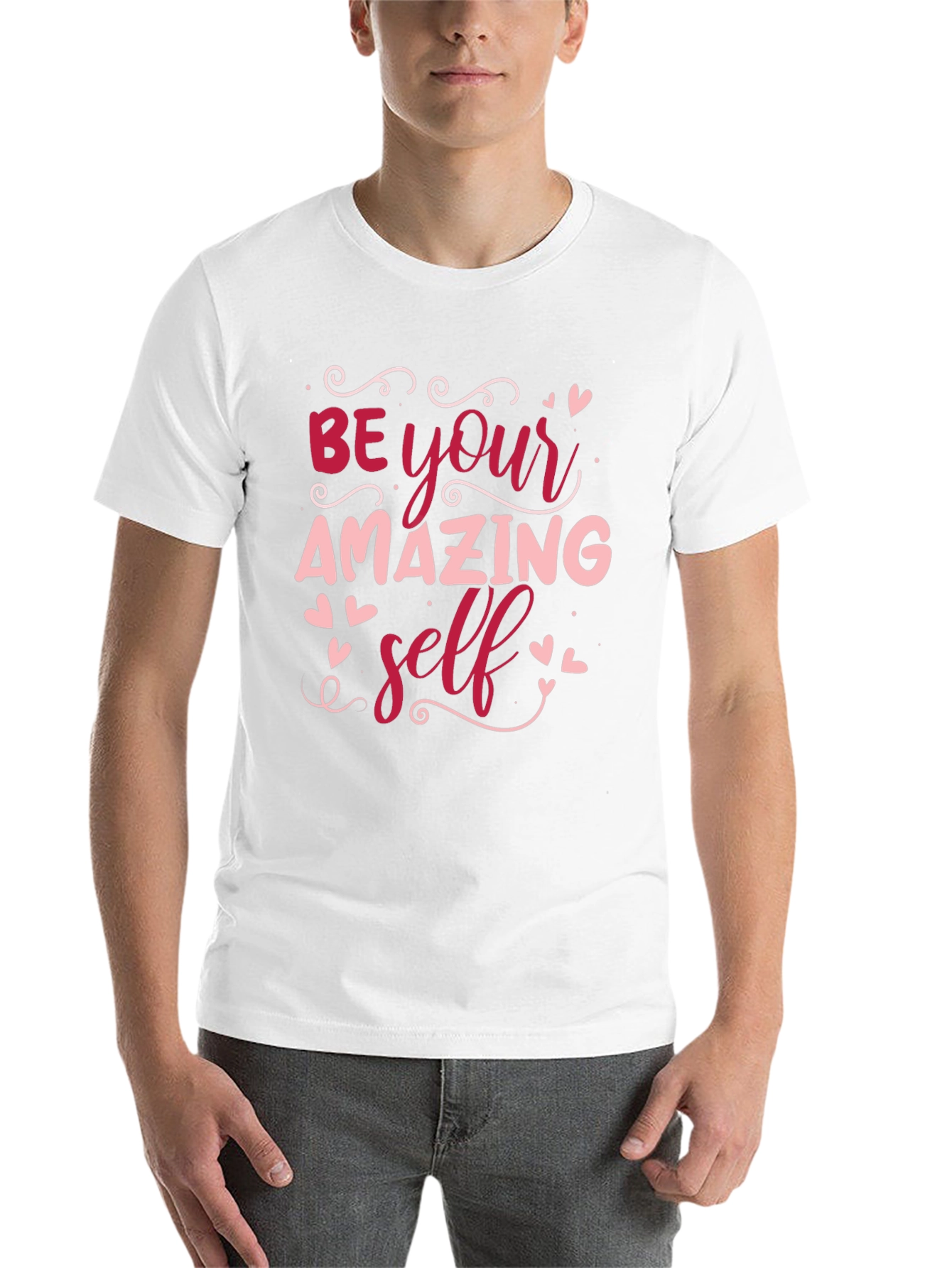 Black Be Your Amazing Self Black T-Shirt view 14