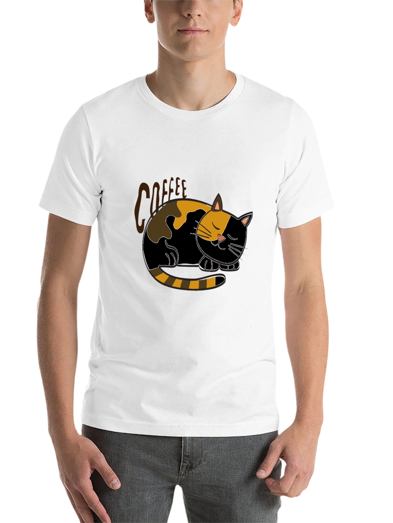 Black Coffee Cat Nap Black T-Shirt - Relaxed Fit view 14