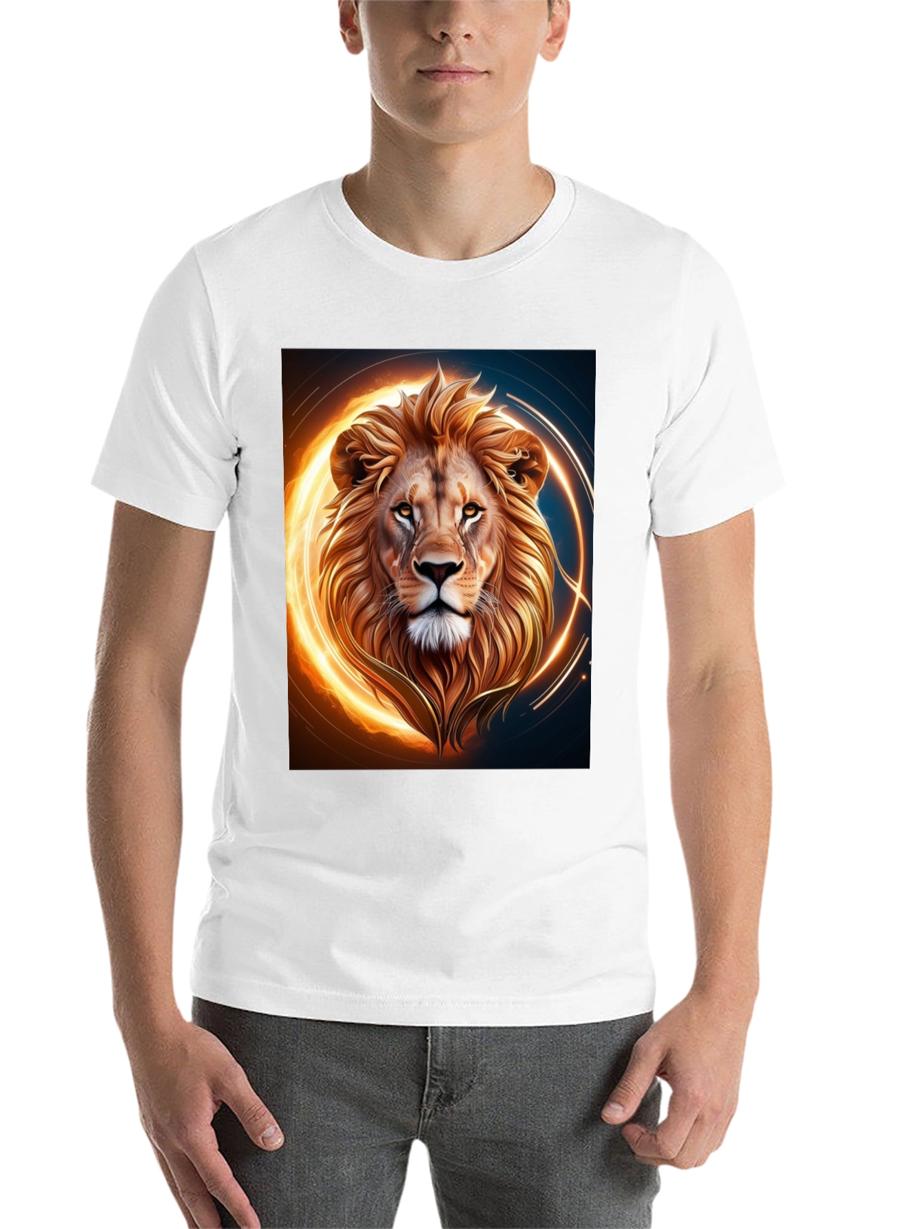 Black Lion Graphic Tee - Bold & Striking Design view 14