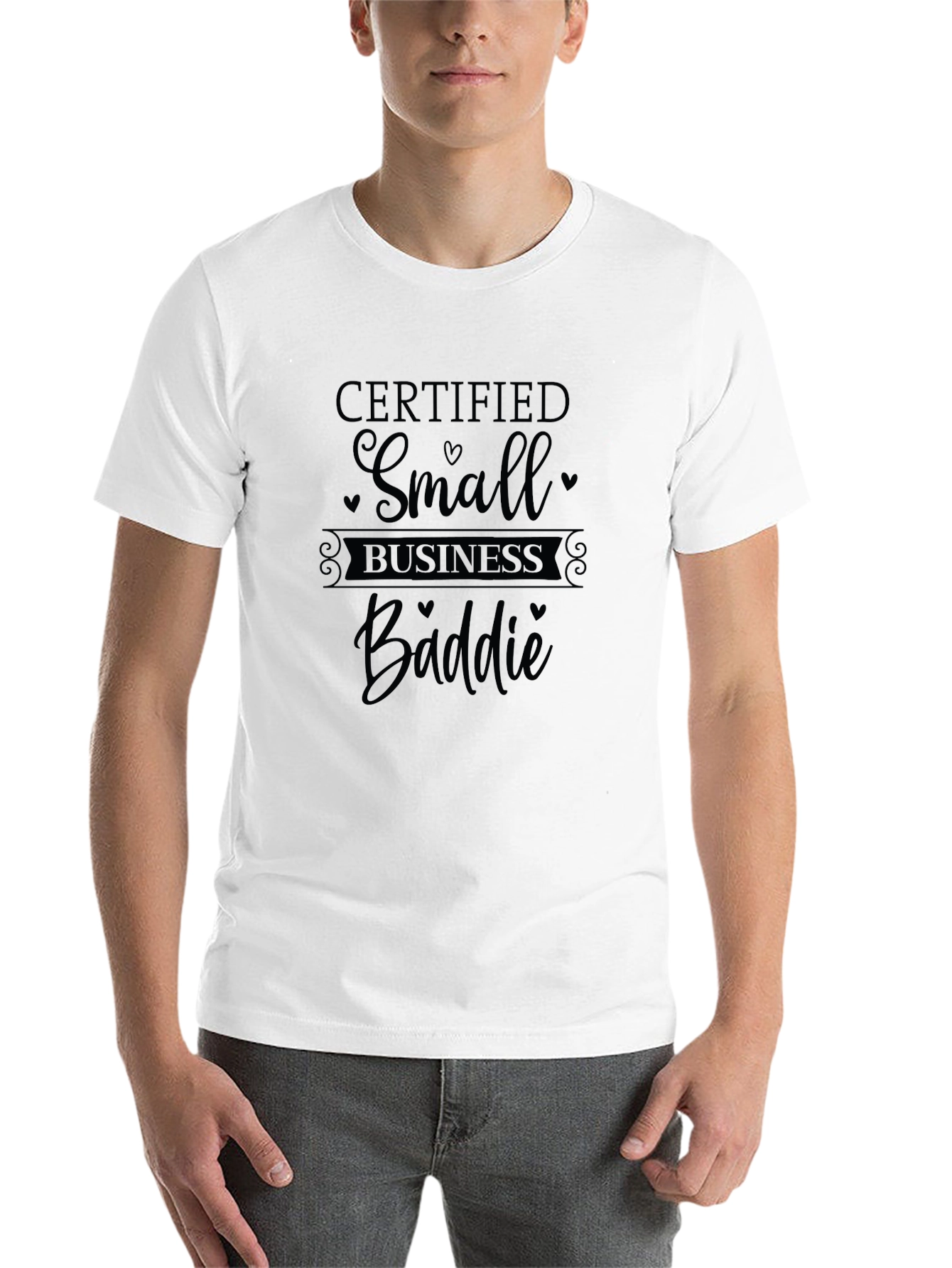 Black Certified Small Business Baddie Graphic Tee view 14
