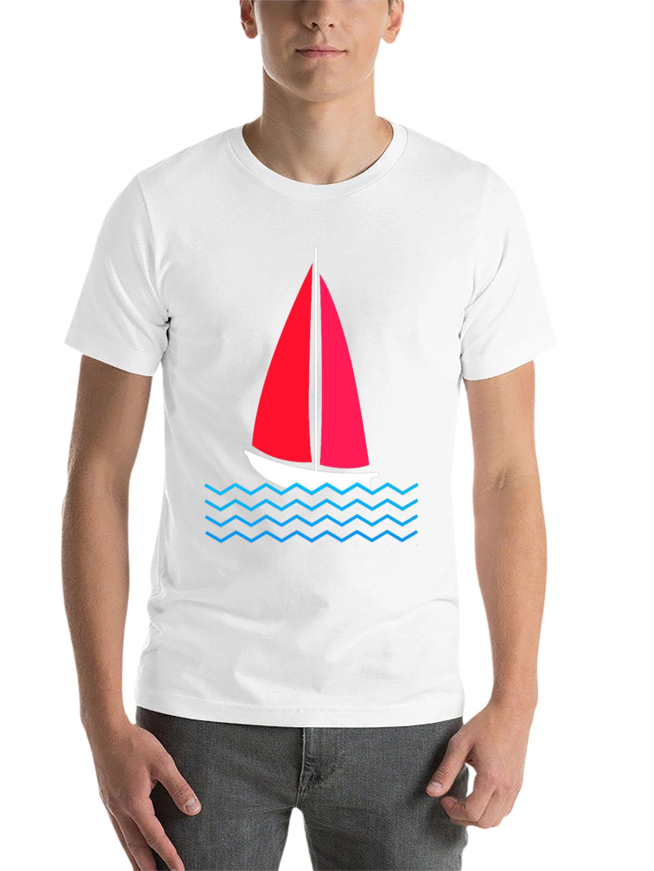 Black Sailboat Graphic Tee - Nautical Style view 14