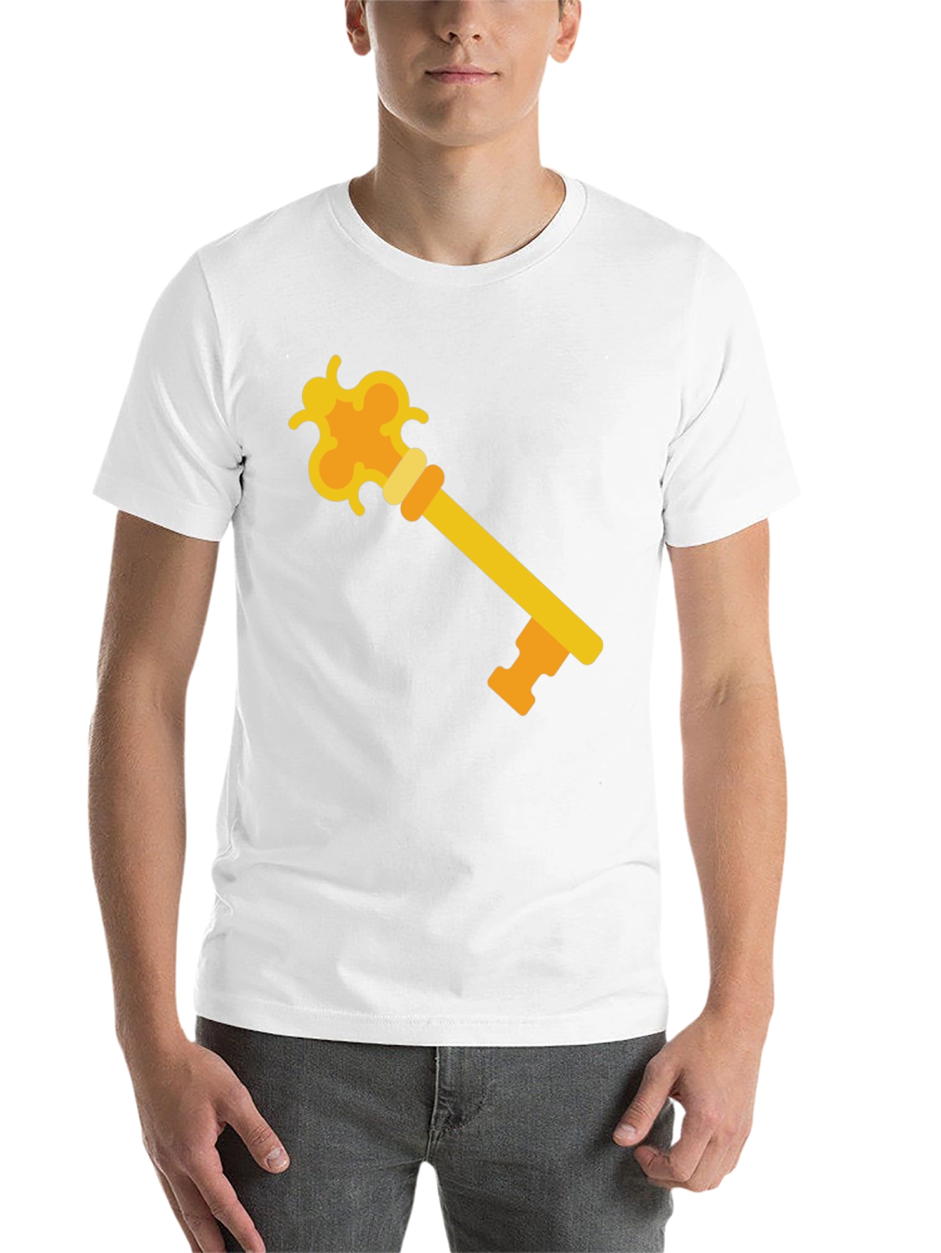 Black Golden Key Graphic Tee - Unlock Your Style! view 14