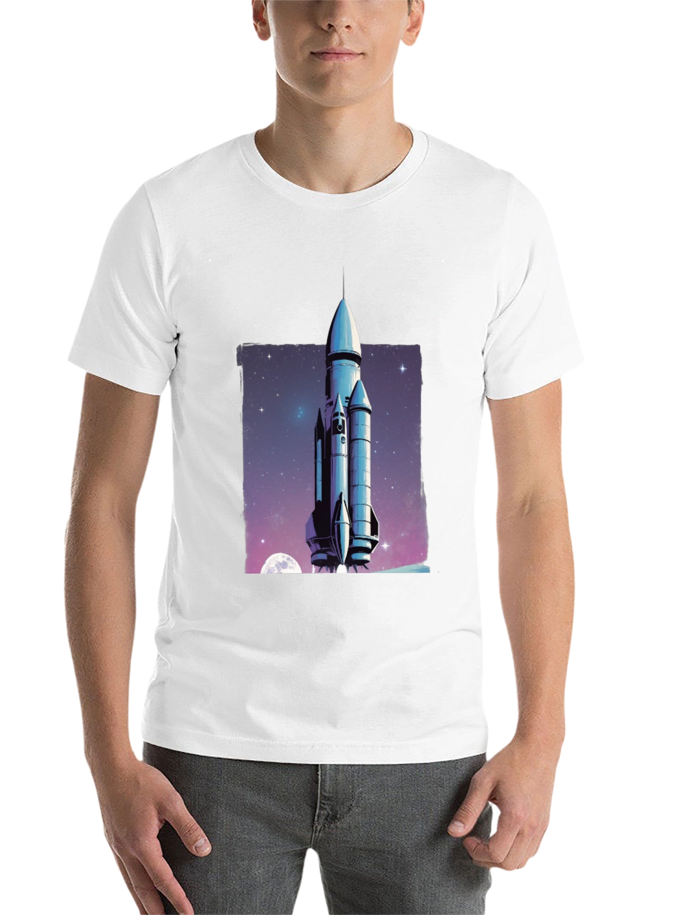 Black Rocket Launch Graphic T-Shirt view 14