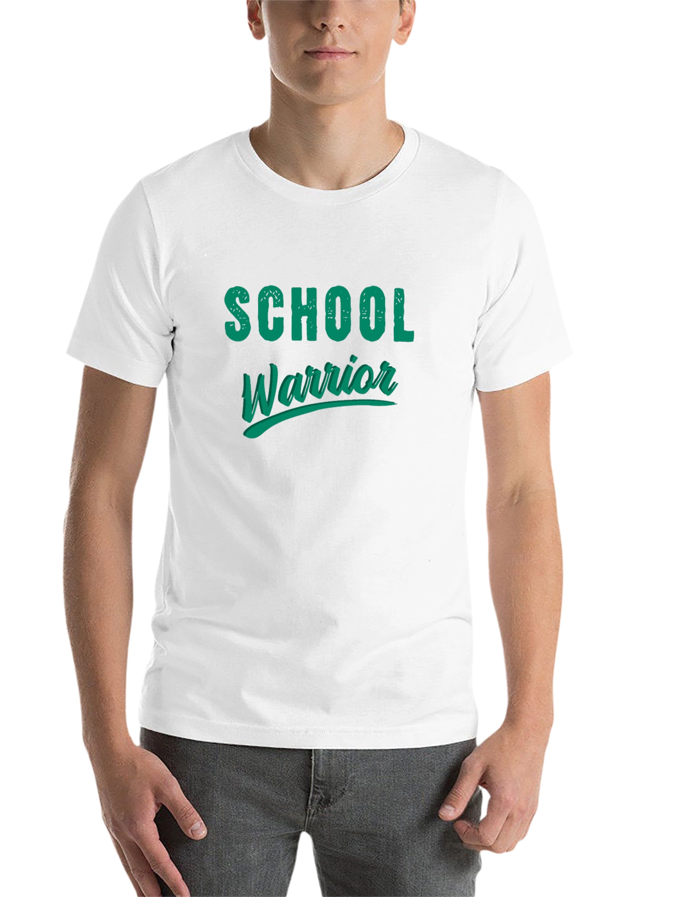 Black School Warrior Graphic T-Shirt view 14