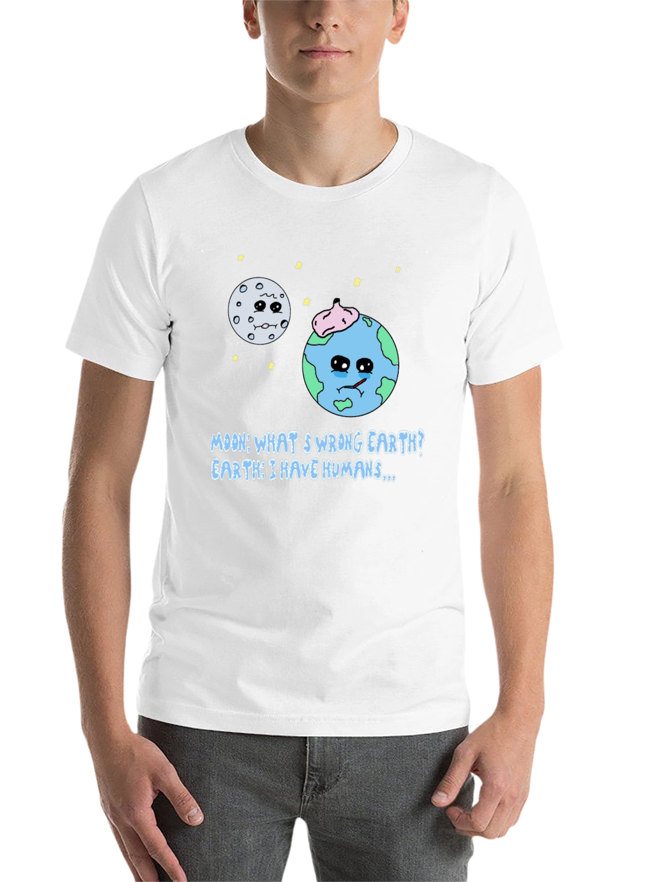 Black Earth's Lament T-Shirt - Funny Planet Design view 14