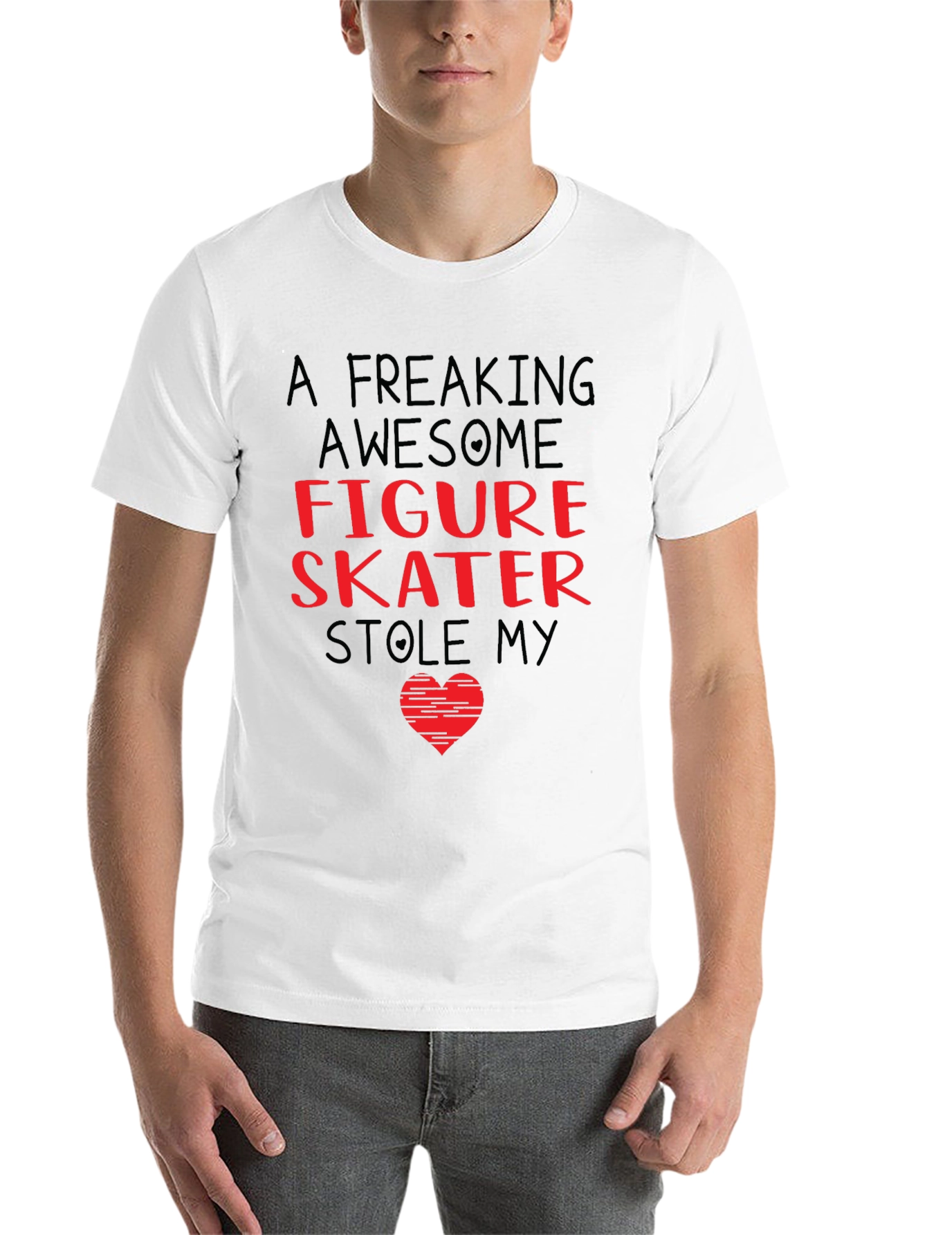 Black Figure Skater Stole My Heart T-Shirt view 14