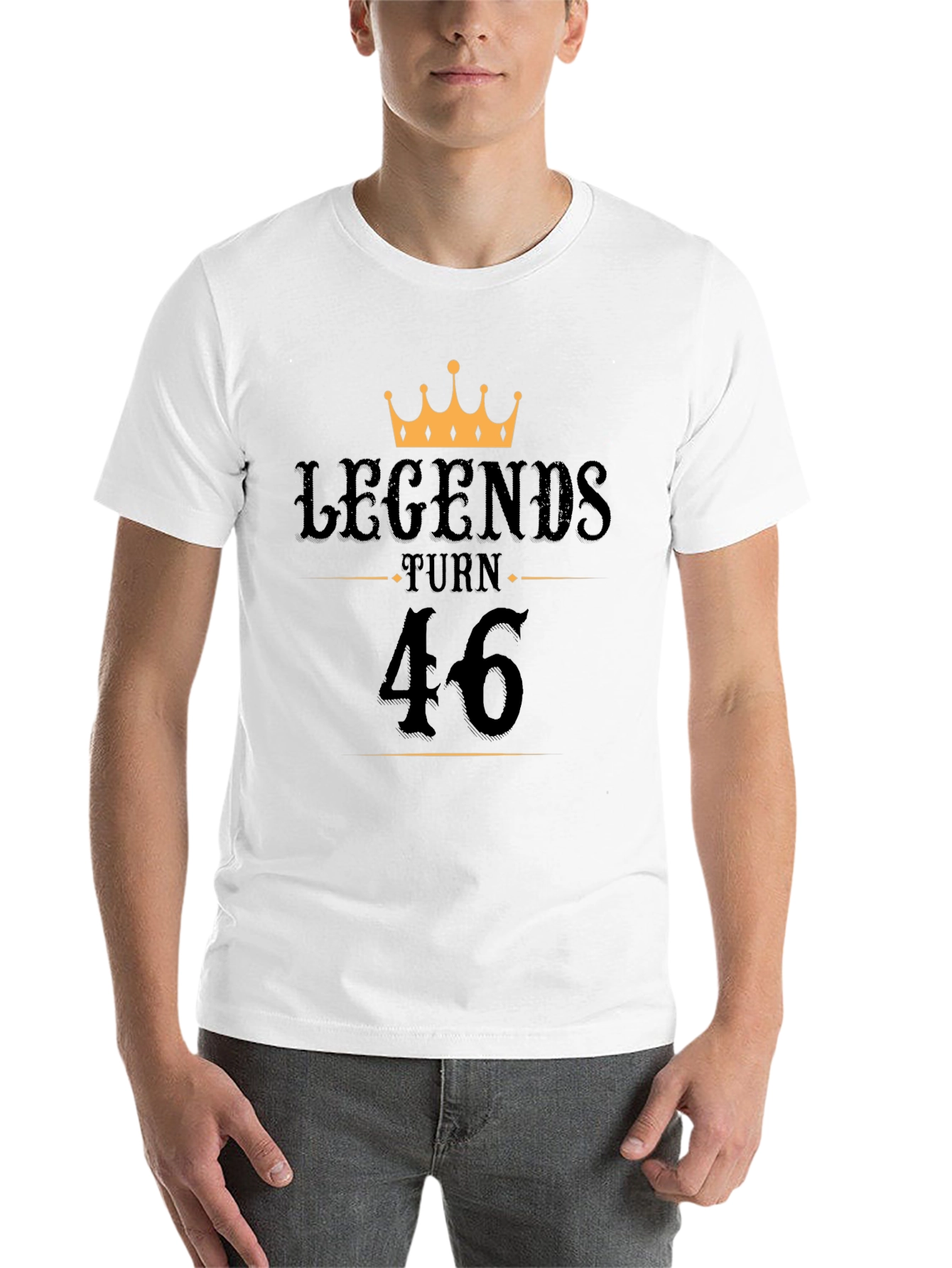 Black Legends Turn 46 Black T-Shirt view 14