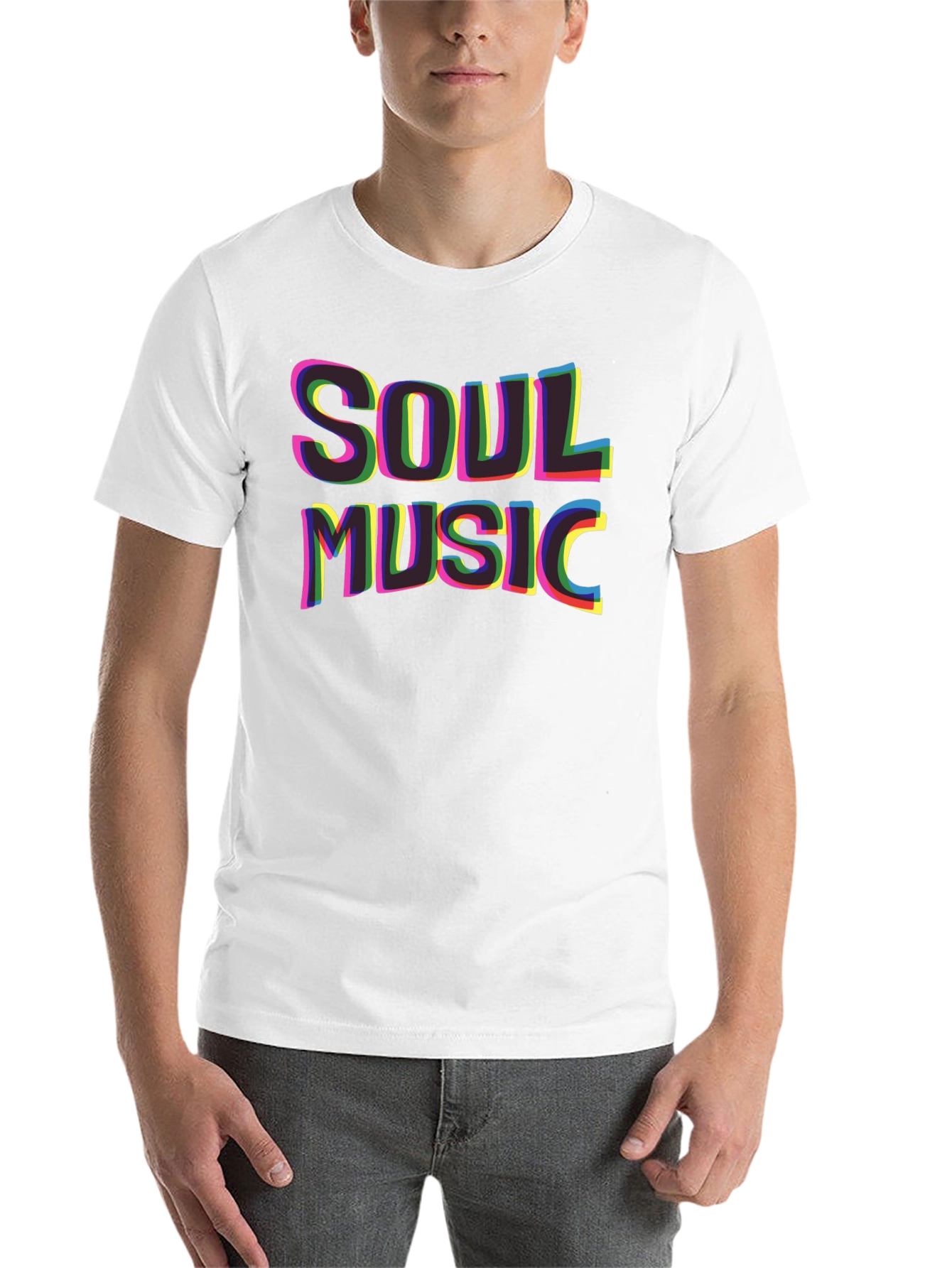 Black Soul Music Graphic T-Shirt - Retro Style view 14