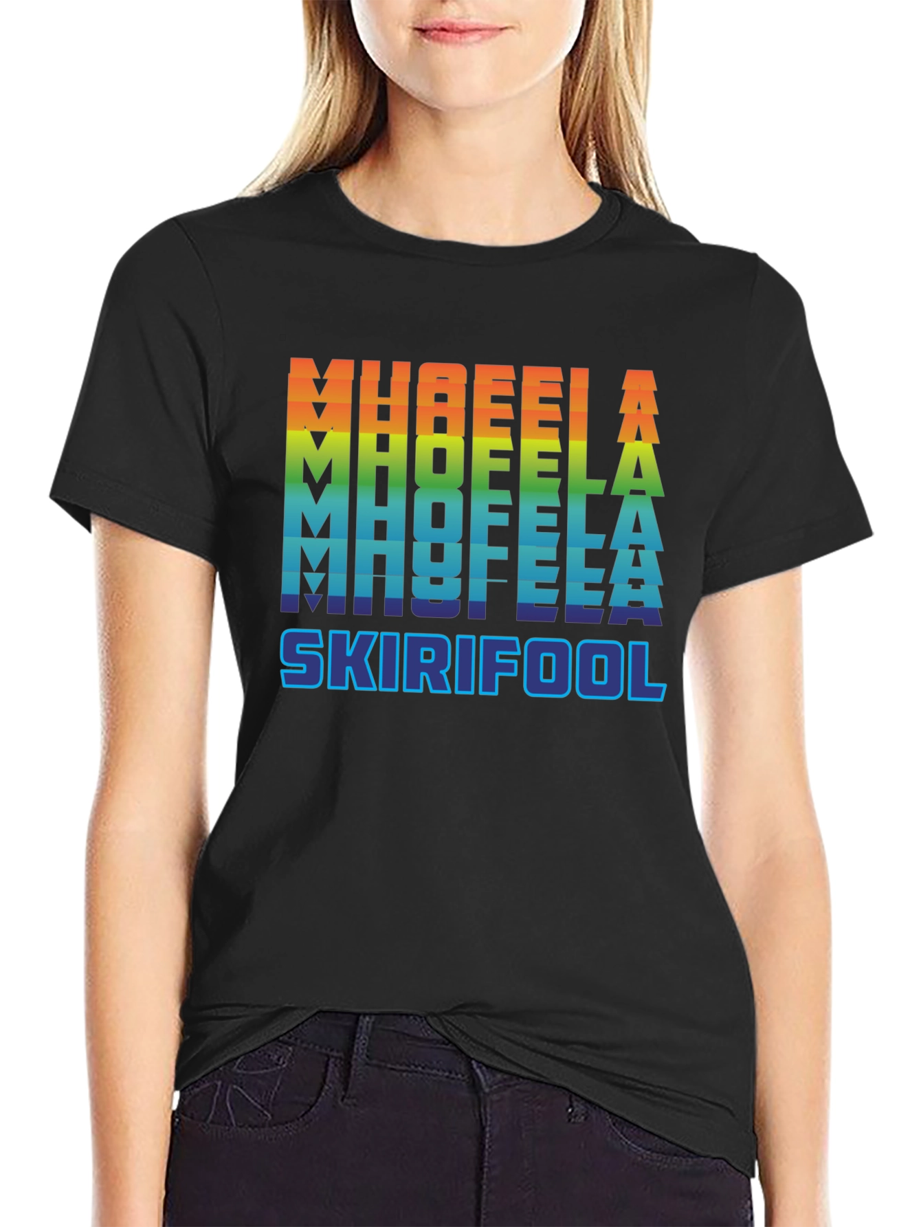 Black MH8FEELA Skirifool Pride T-Shirt view 2