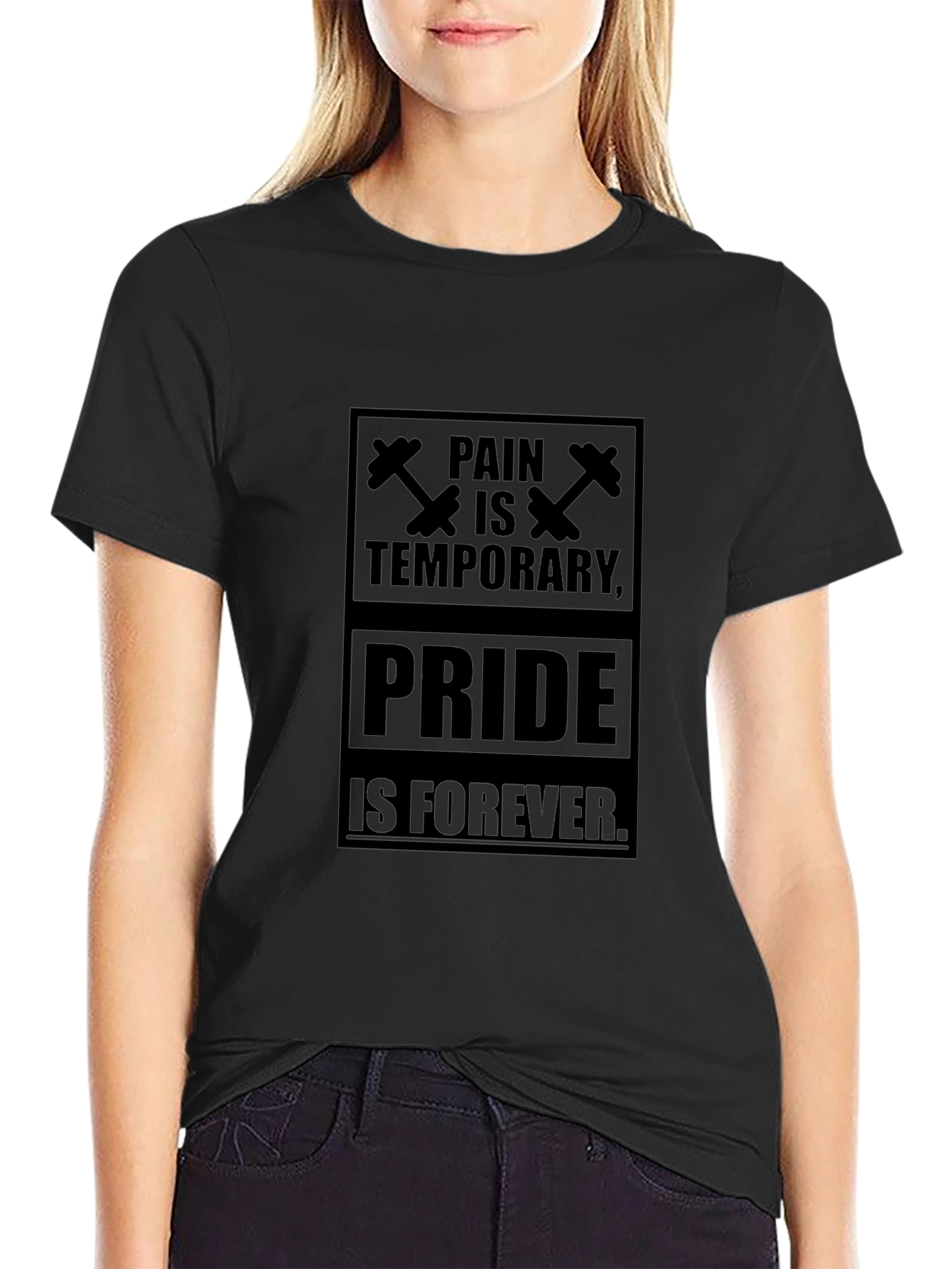 Black Pain is Temporary, Pride Forever T-Shirt view 2